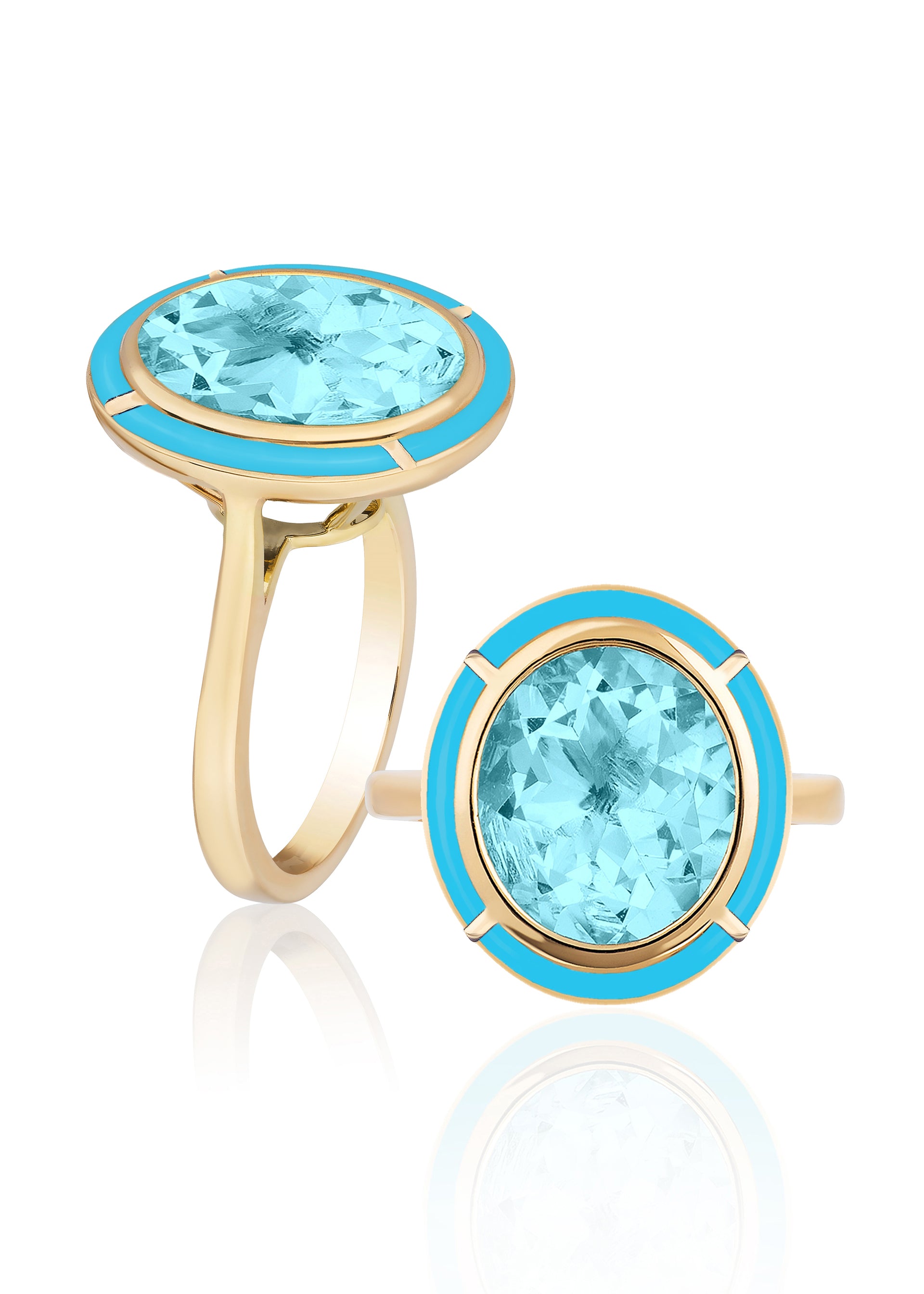 Blue Topaz with Turquoise