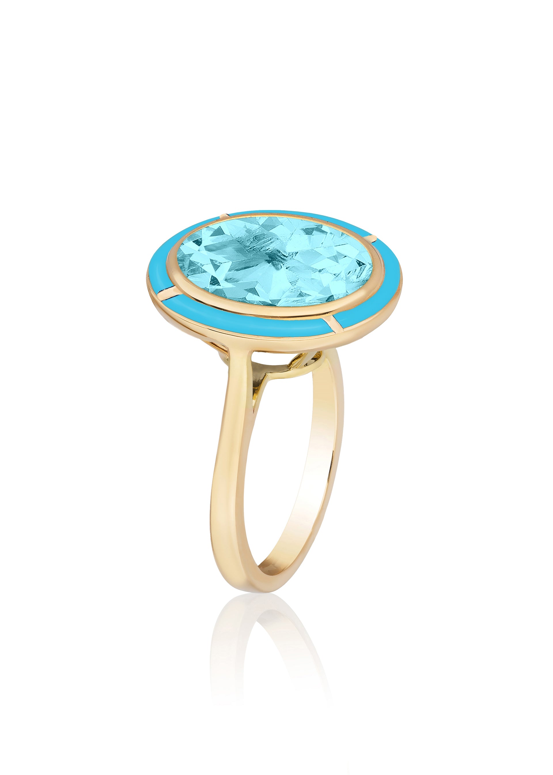 Blue Topaz with Turquoise