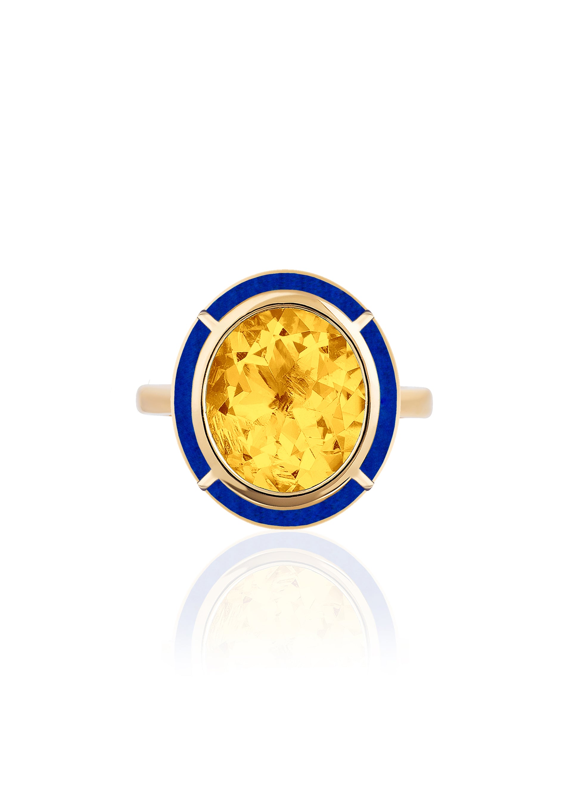 Citrine with Lapis