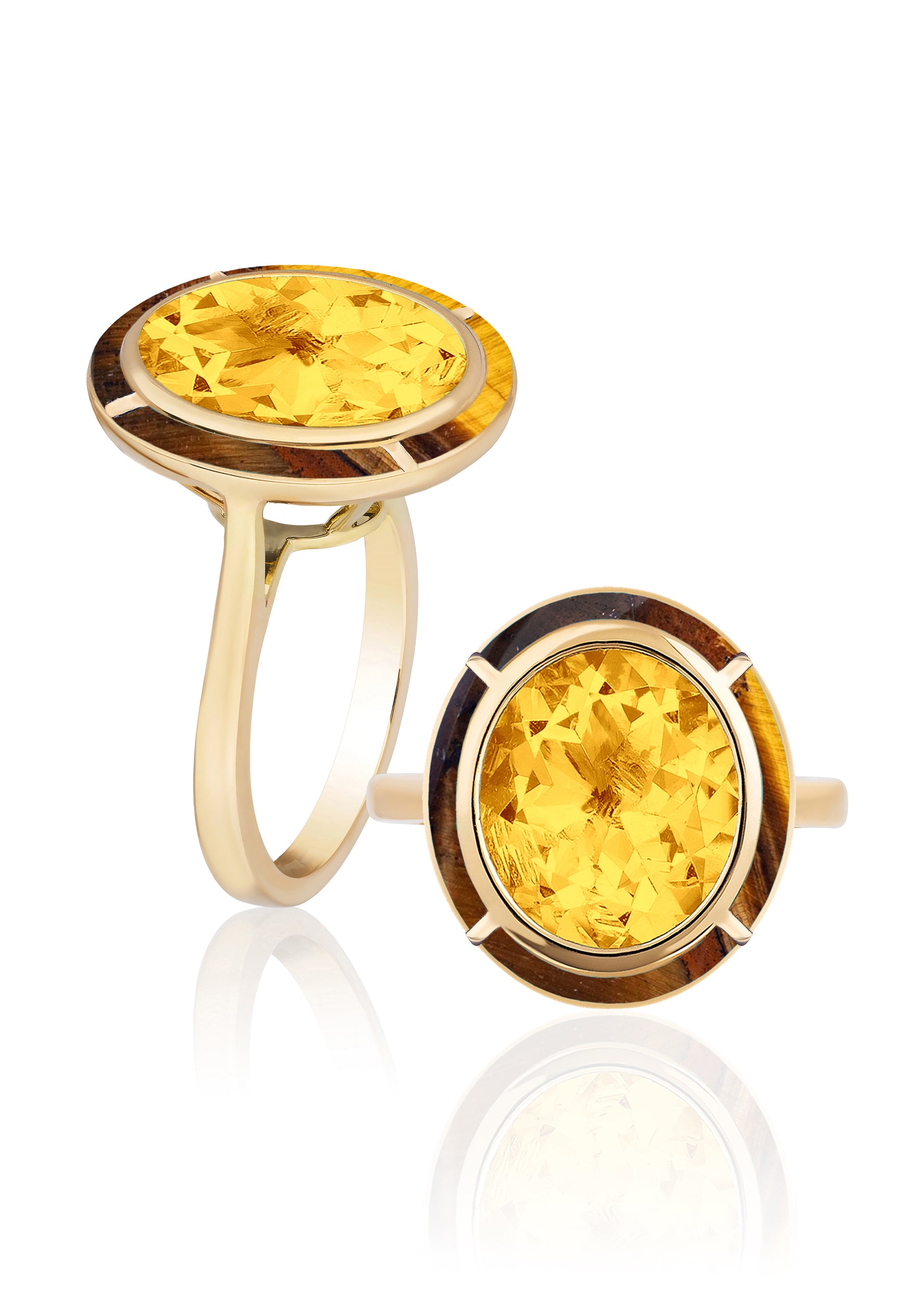 Citrine with Tiger Eye