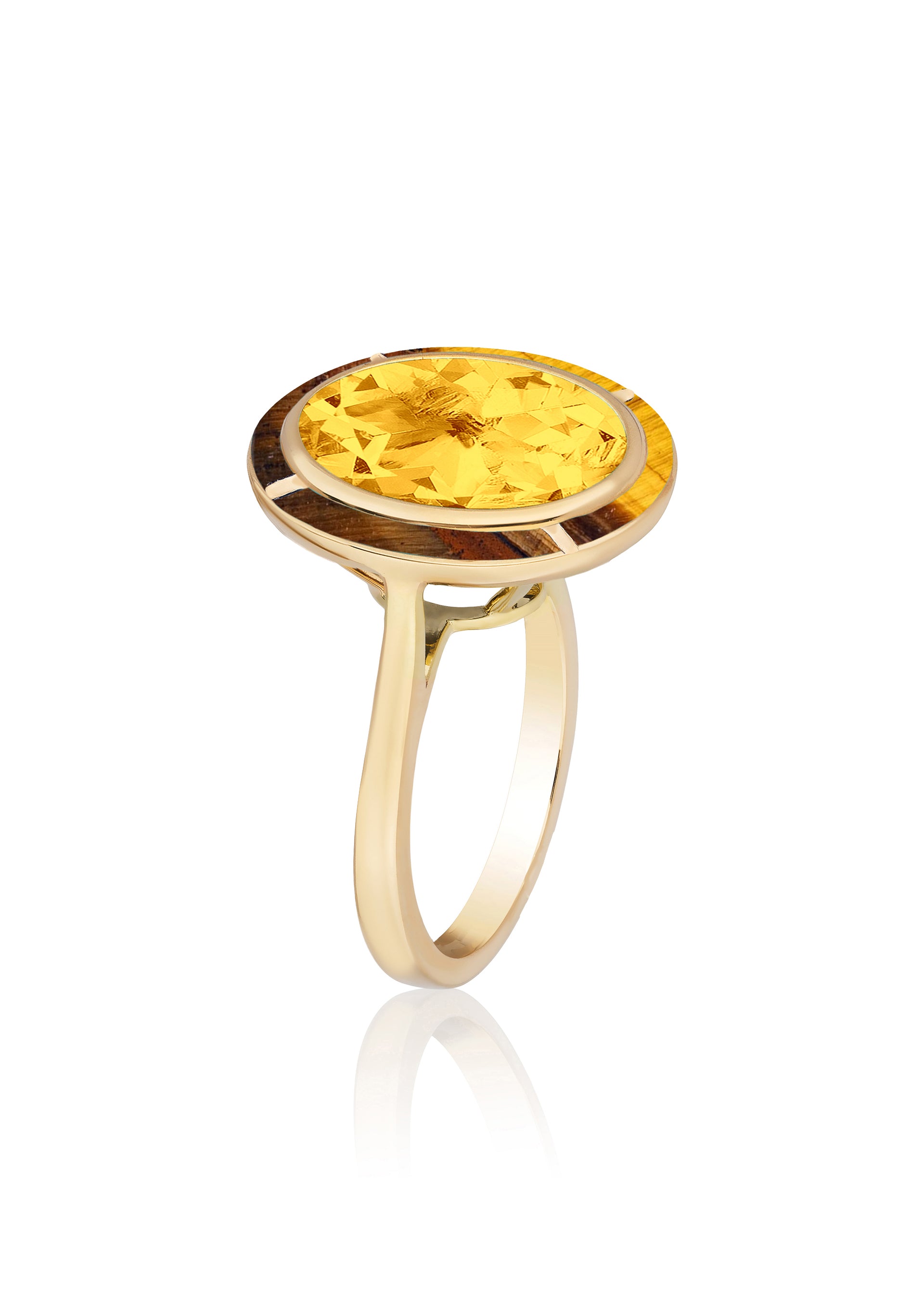 Citrine with Tiger Eye