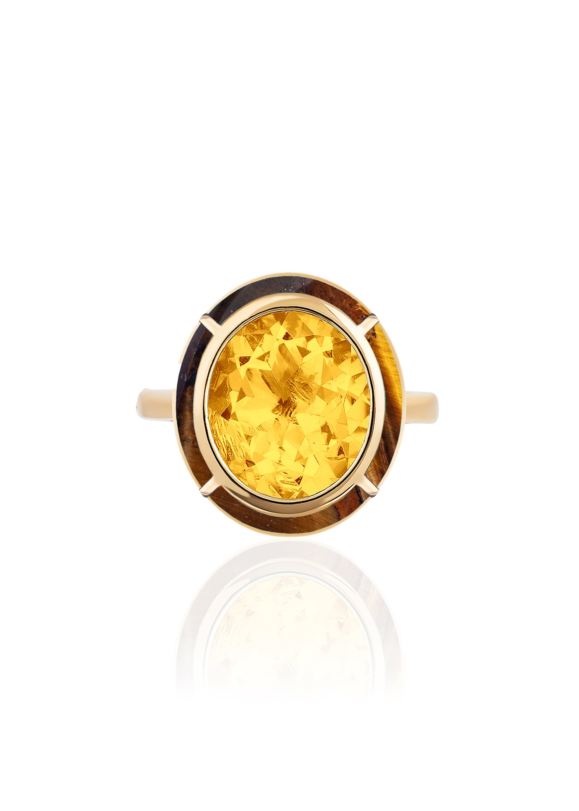 Citrine with Tiger Eye