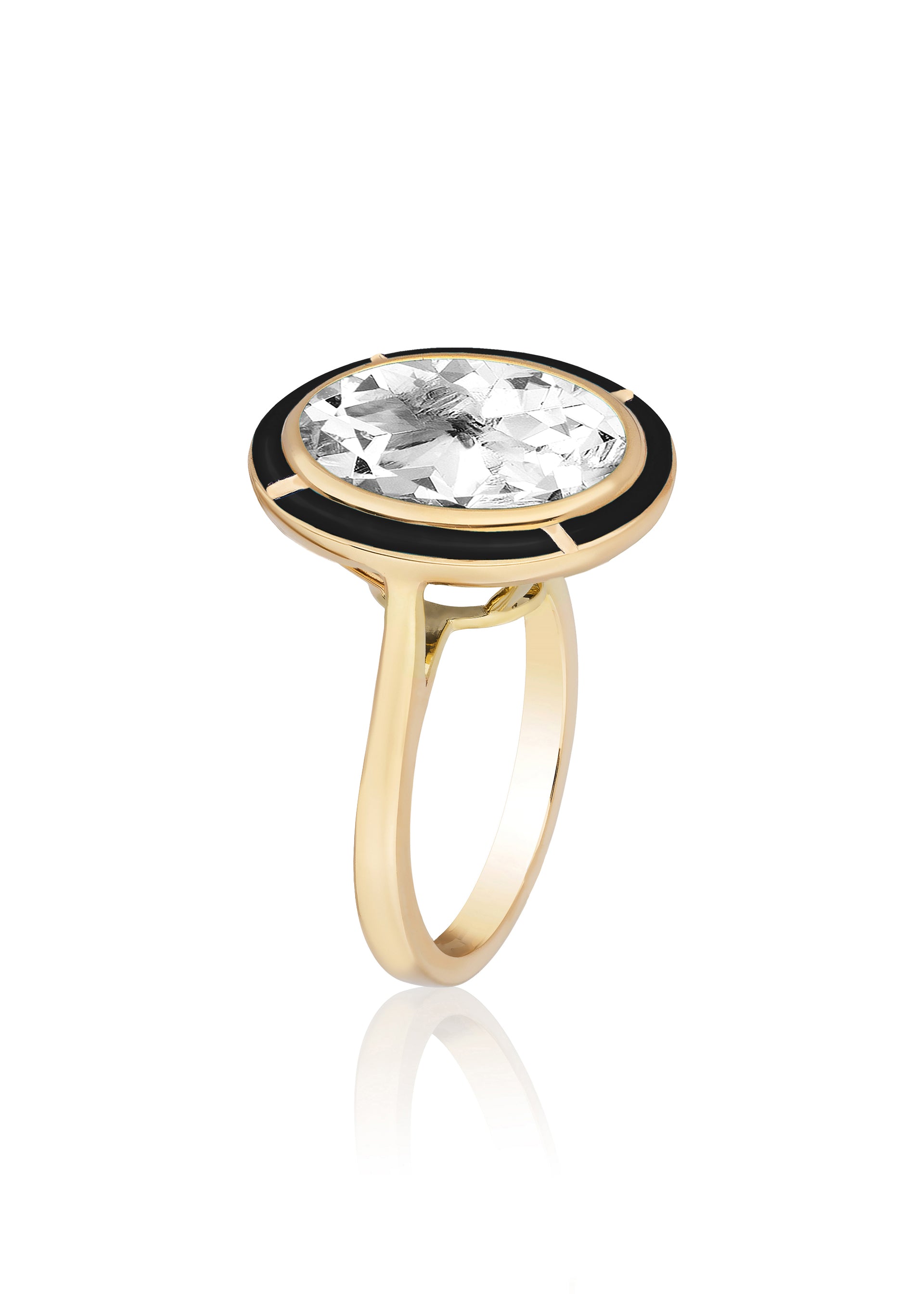 Rock Crystal with Onyx