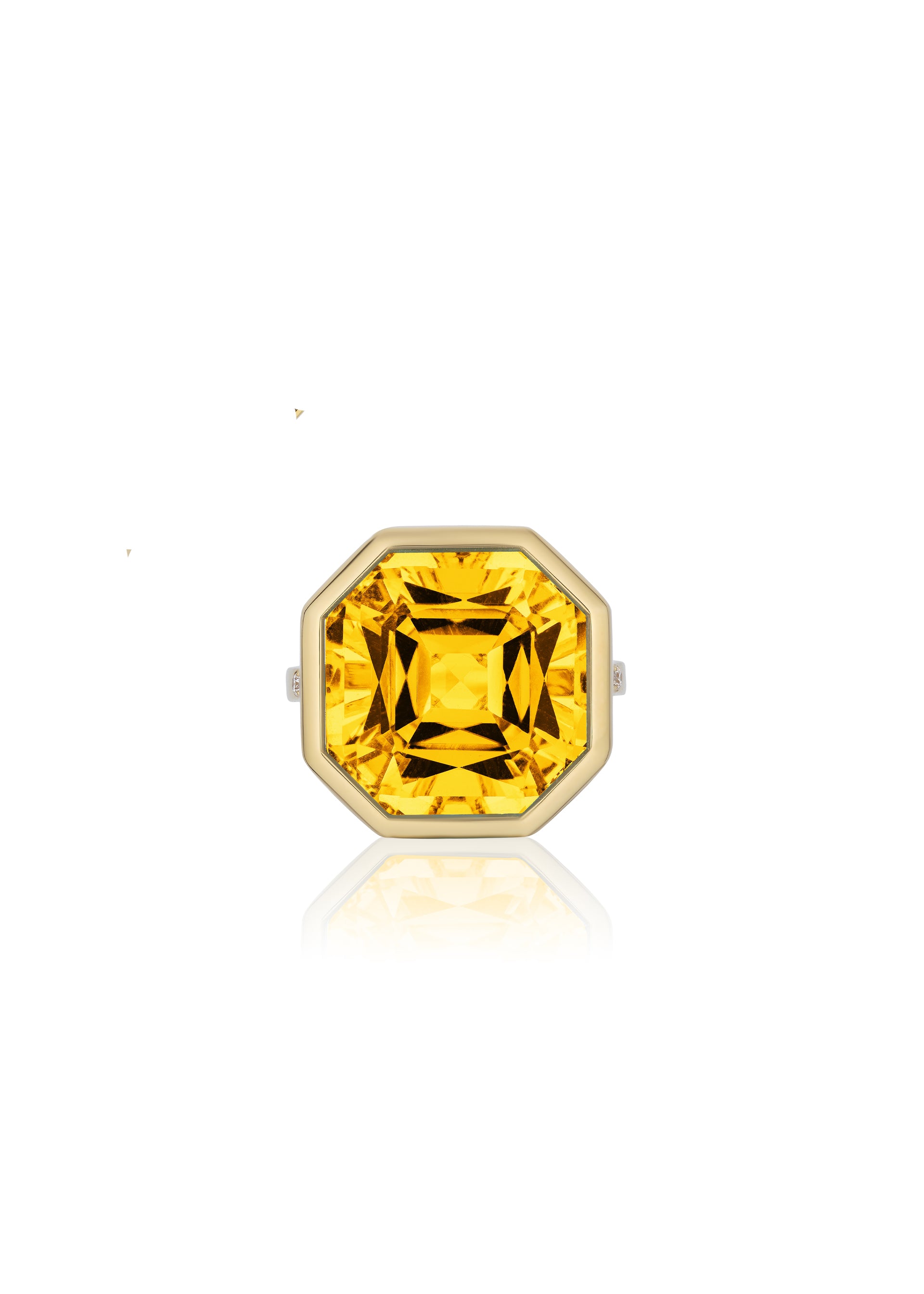 Yellow gold-Citrine