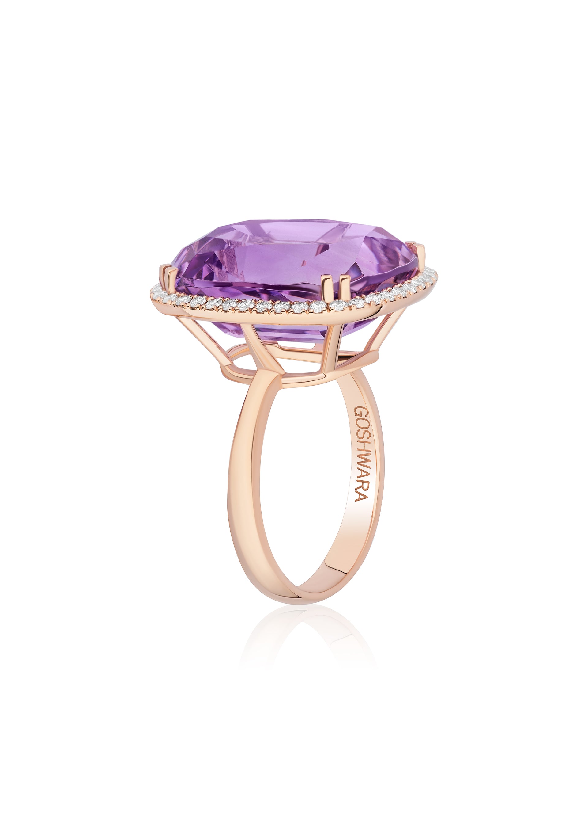 Rose gold-Lavender Amethyst
