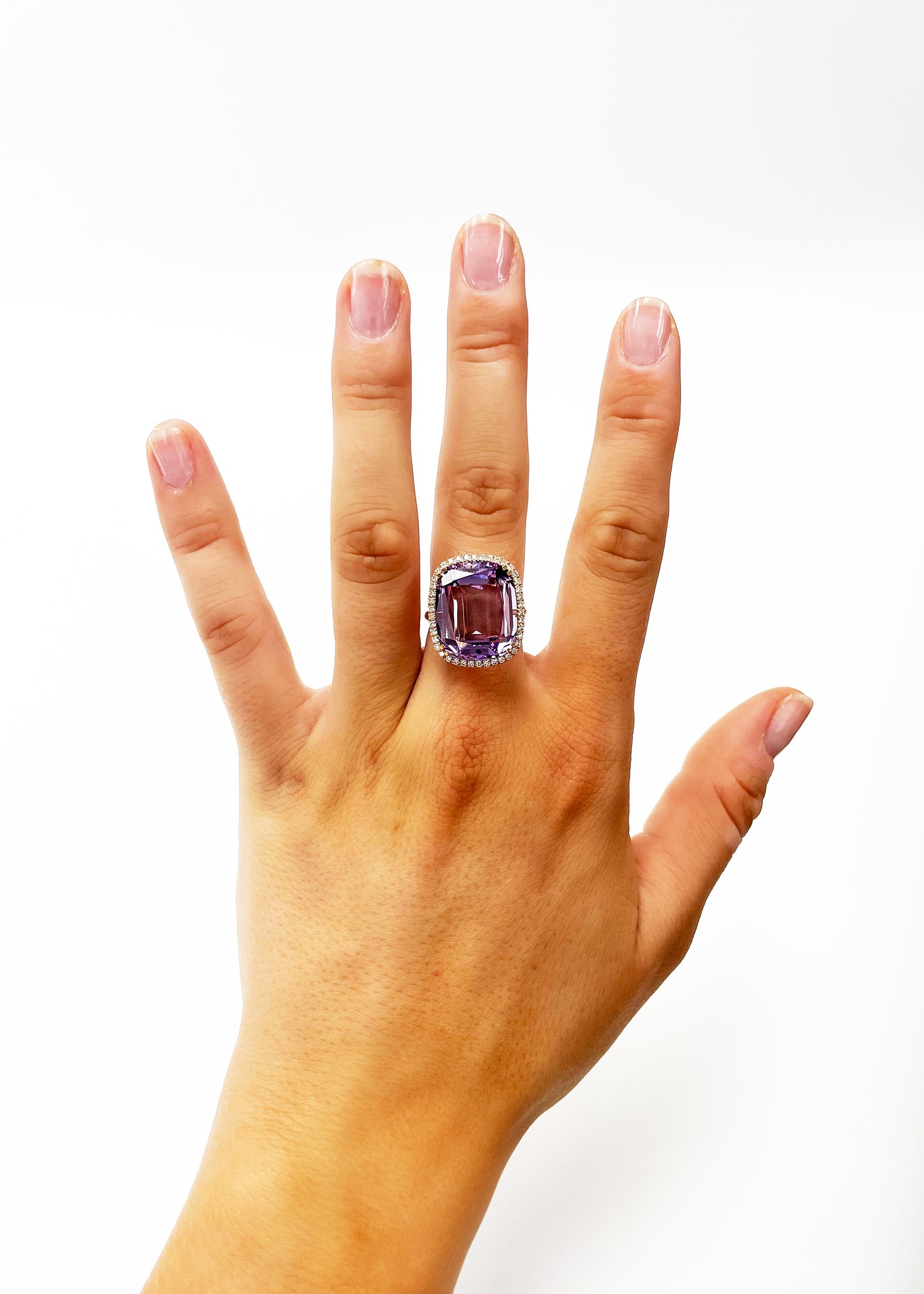 Rose gold-Lavender Amethyst