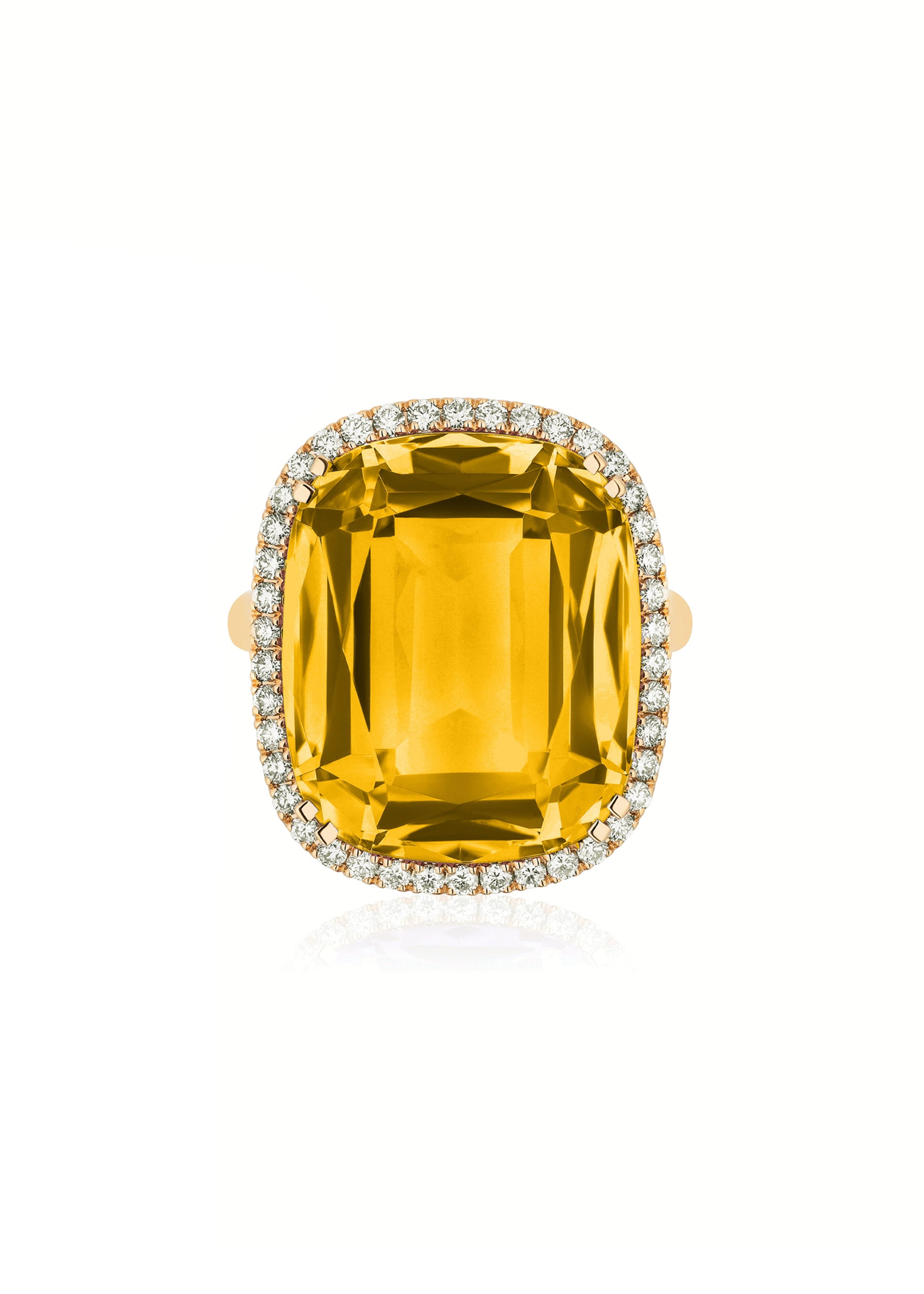 Yellow gold-Citrine