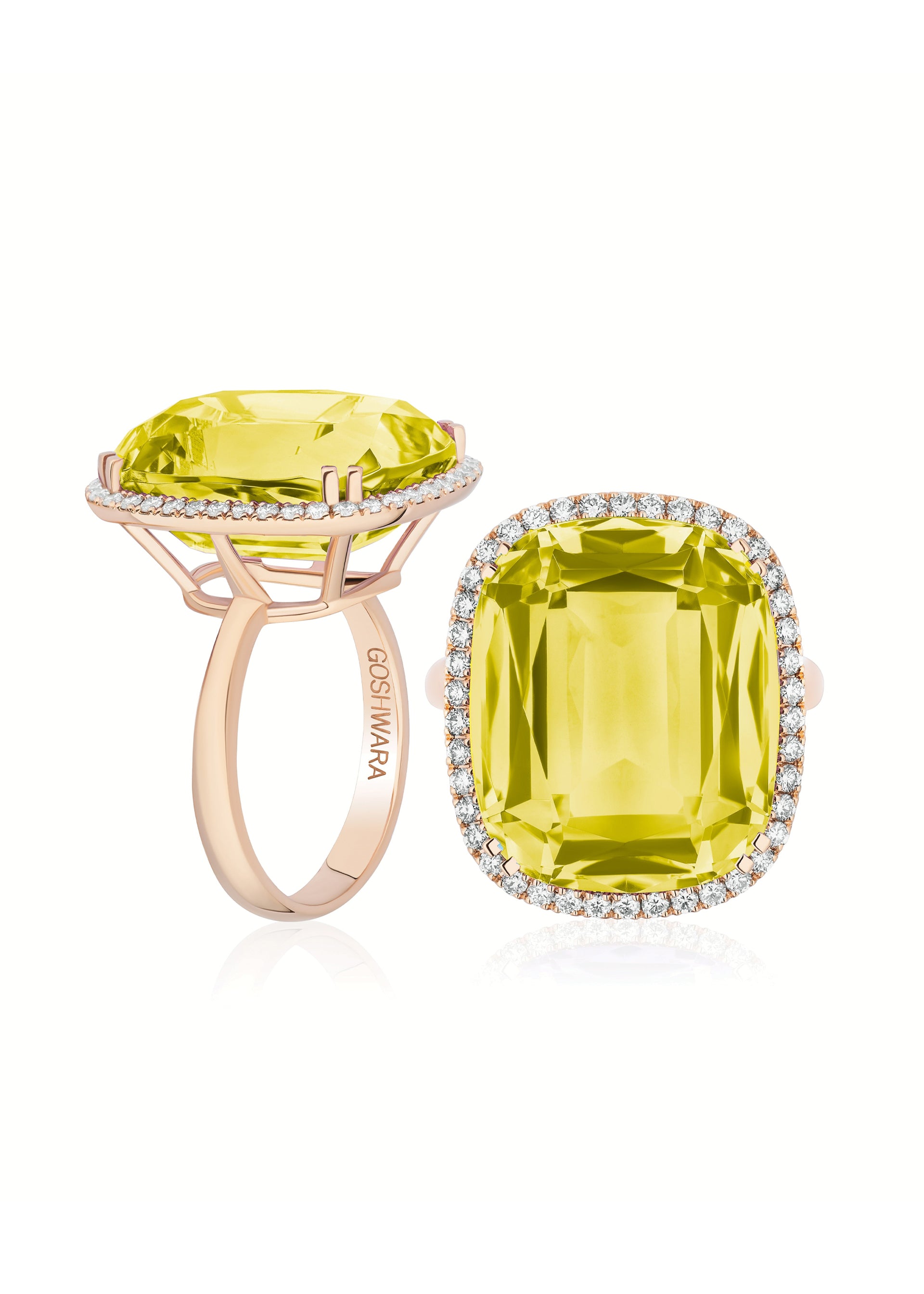 Yellow gold-Lemon Quartz