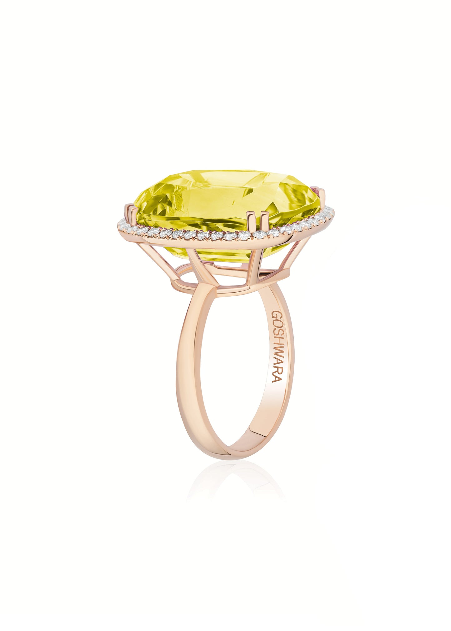 Yellow gold-Lemon Quartz