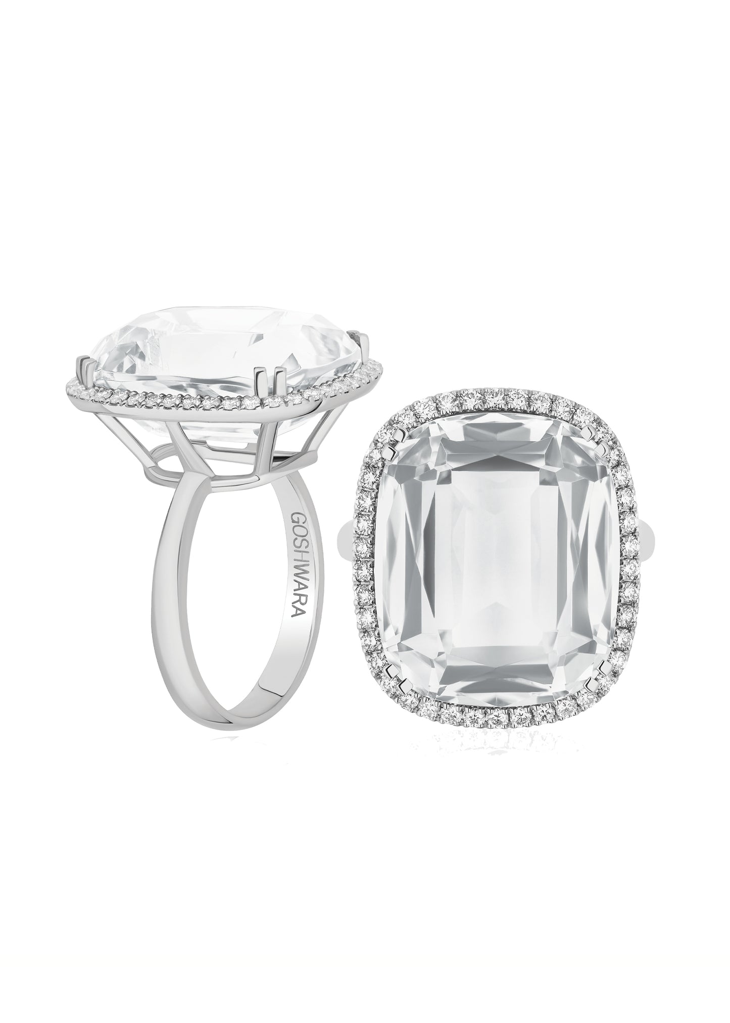 White gold-Rock Crystal