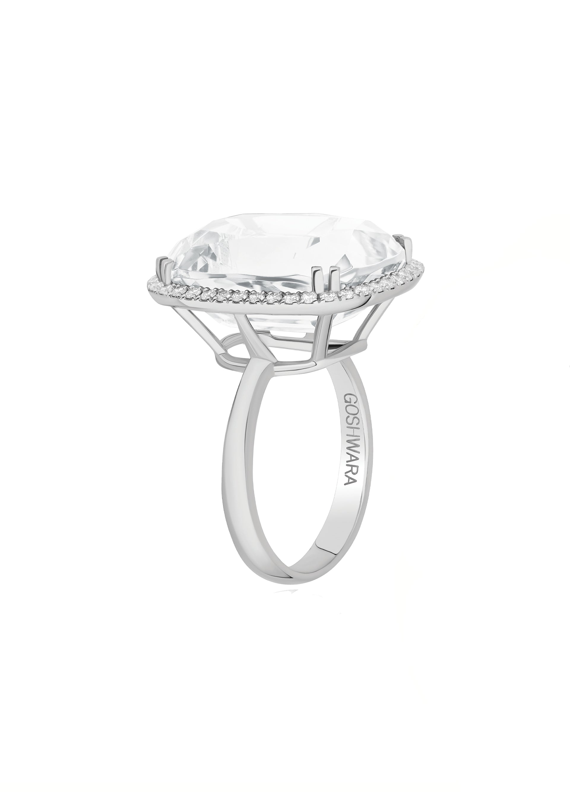 White gold-Rock Crystal