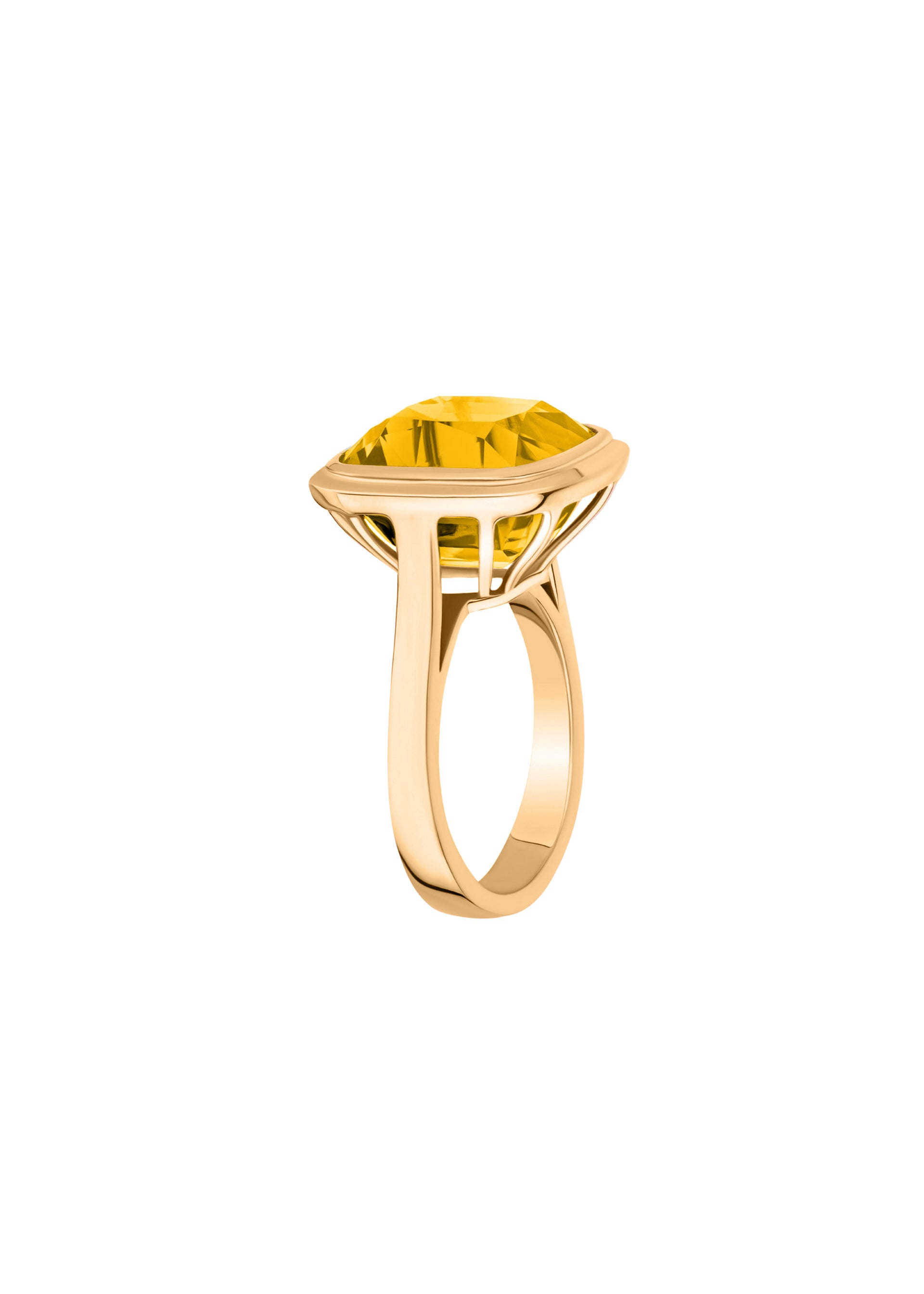 Yellow gold-Citrine