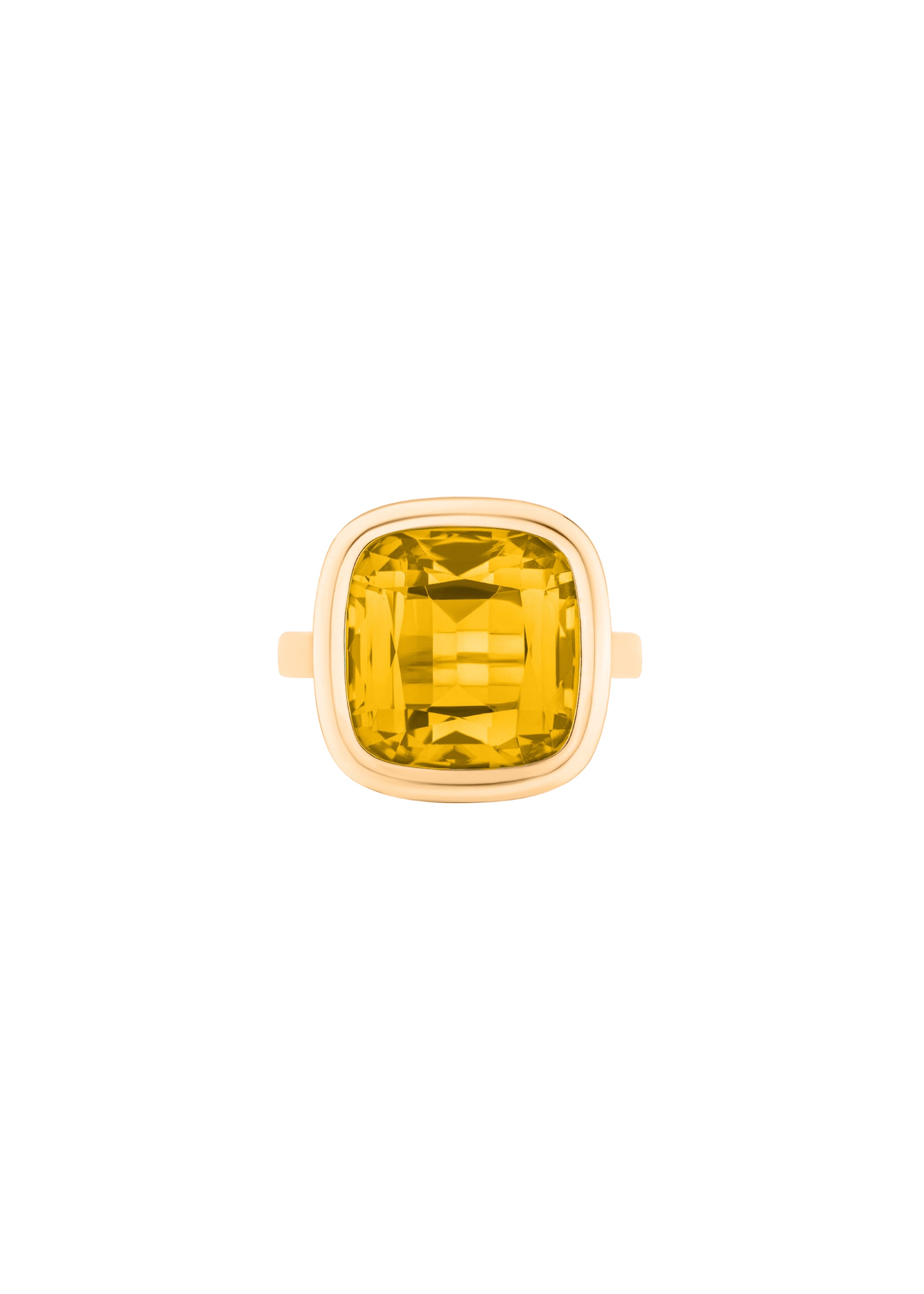 Yellow gold-Citrine