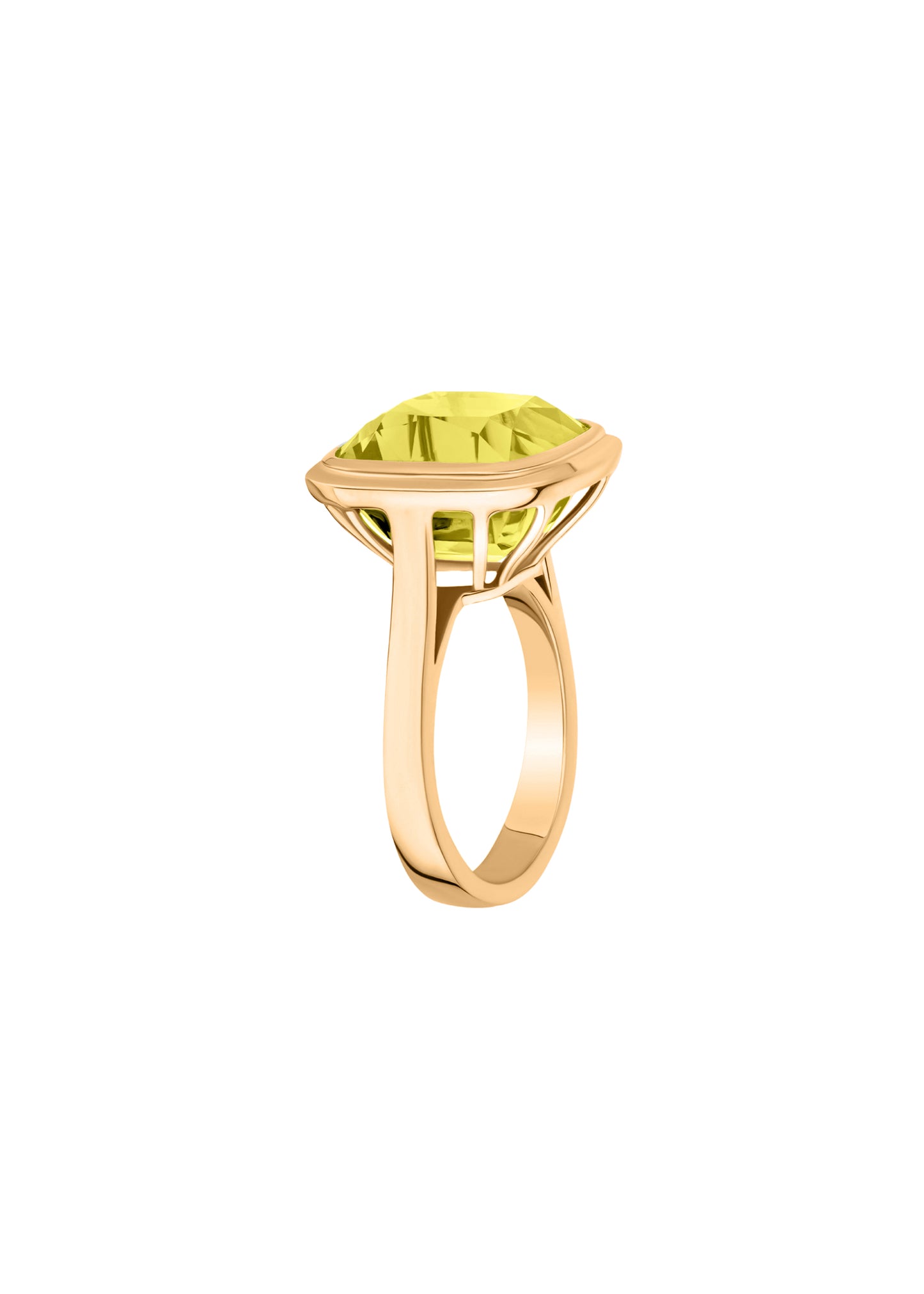 Yellow gold-Lemon Quartz