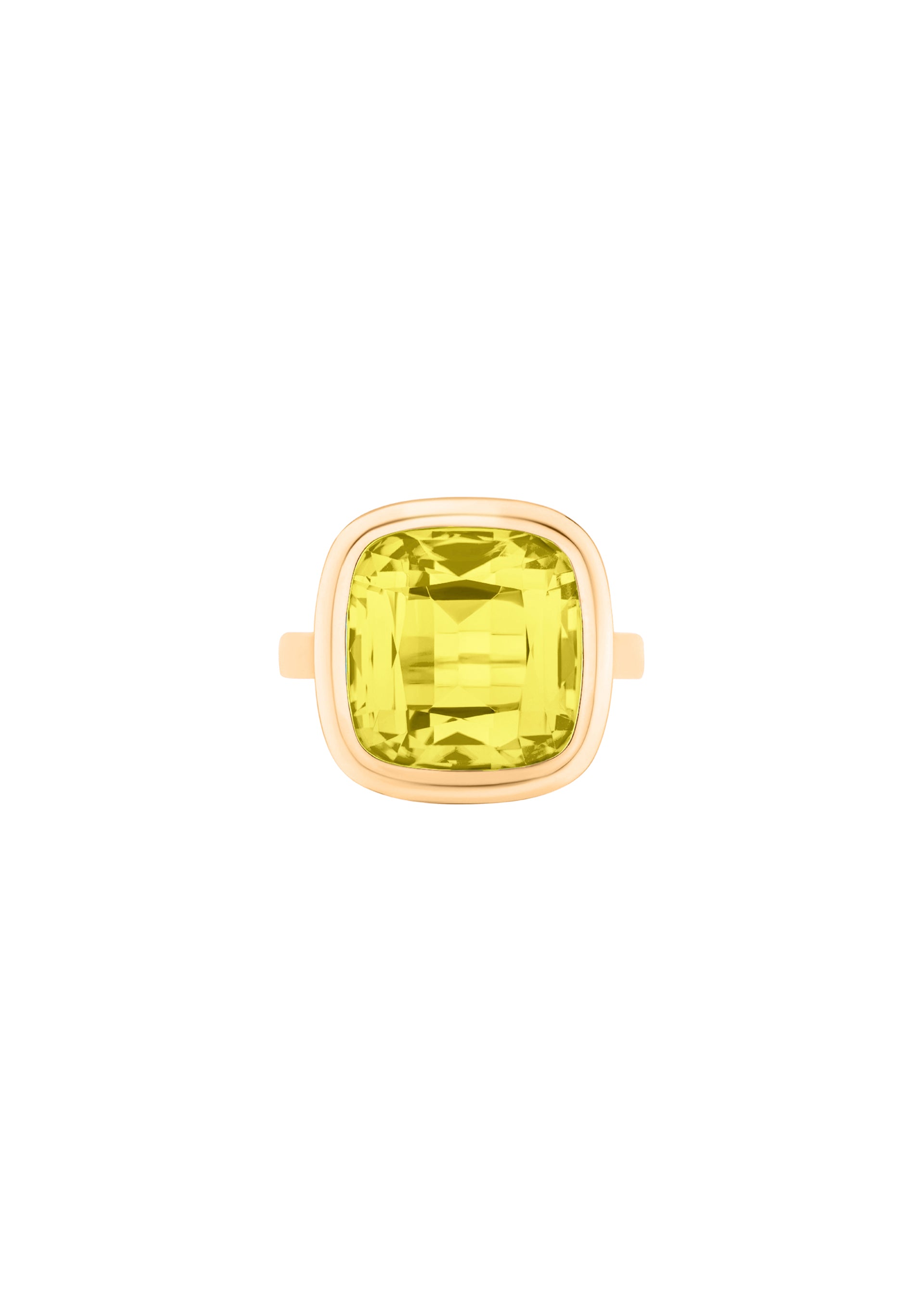 Yellow gold-Lemon Quartz