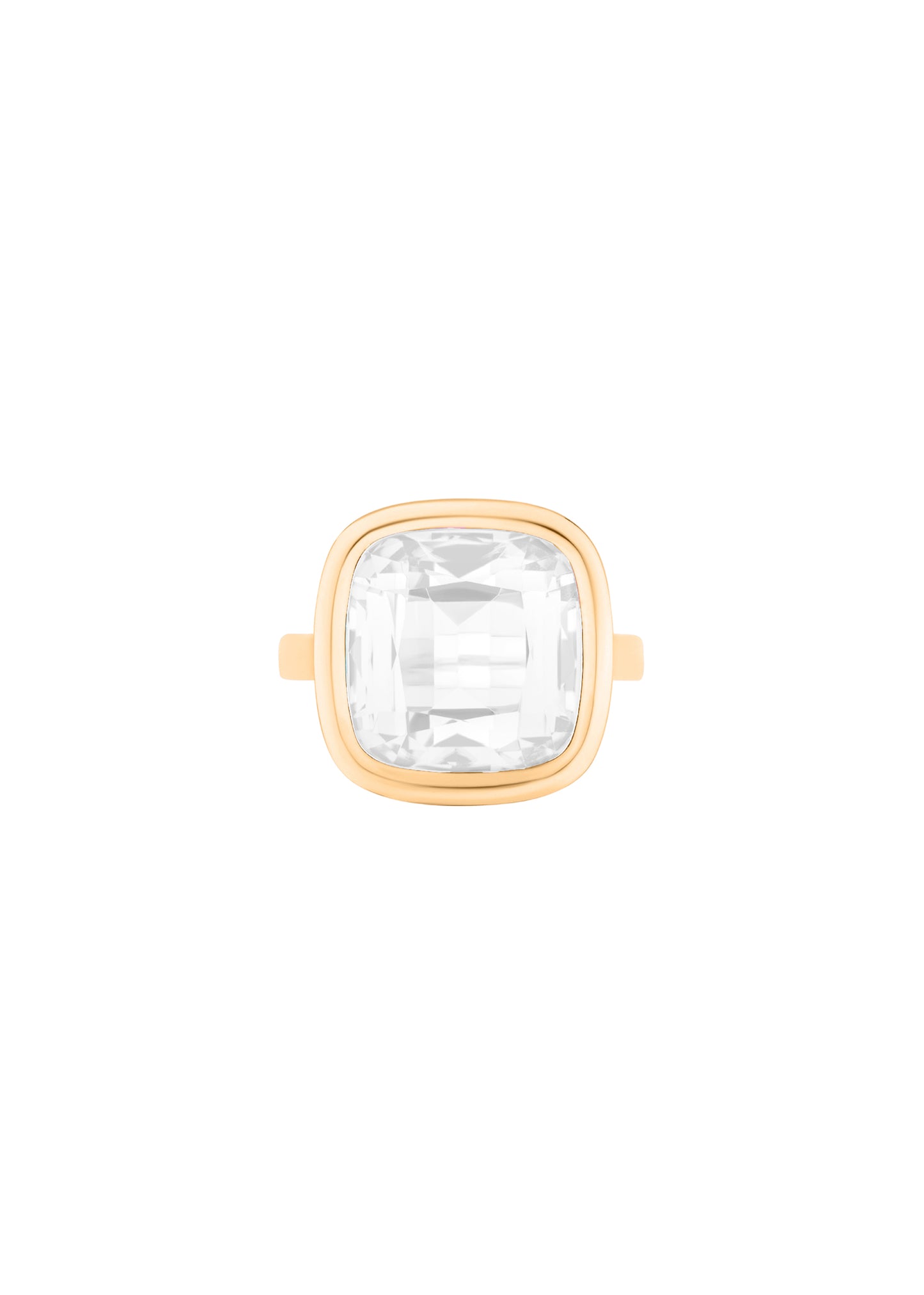 Yellow gold-Moon Quartz