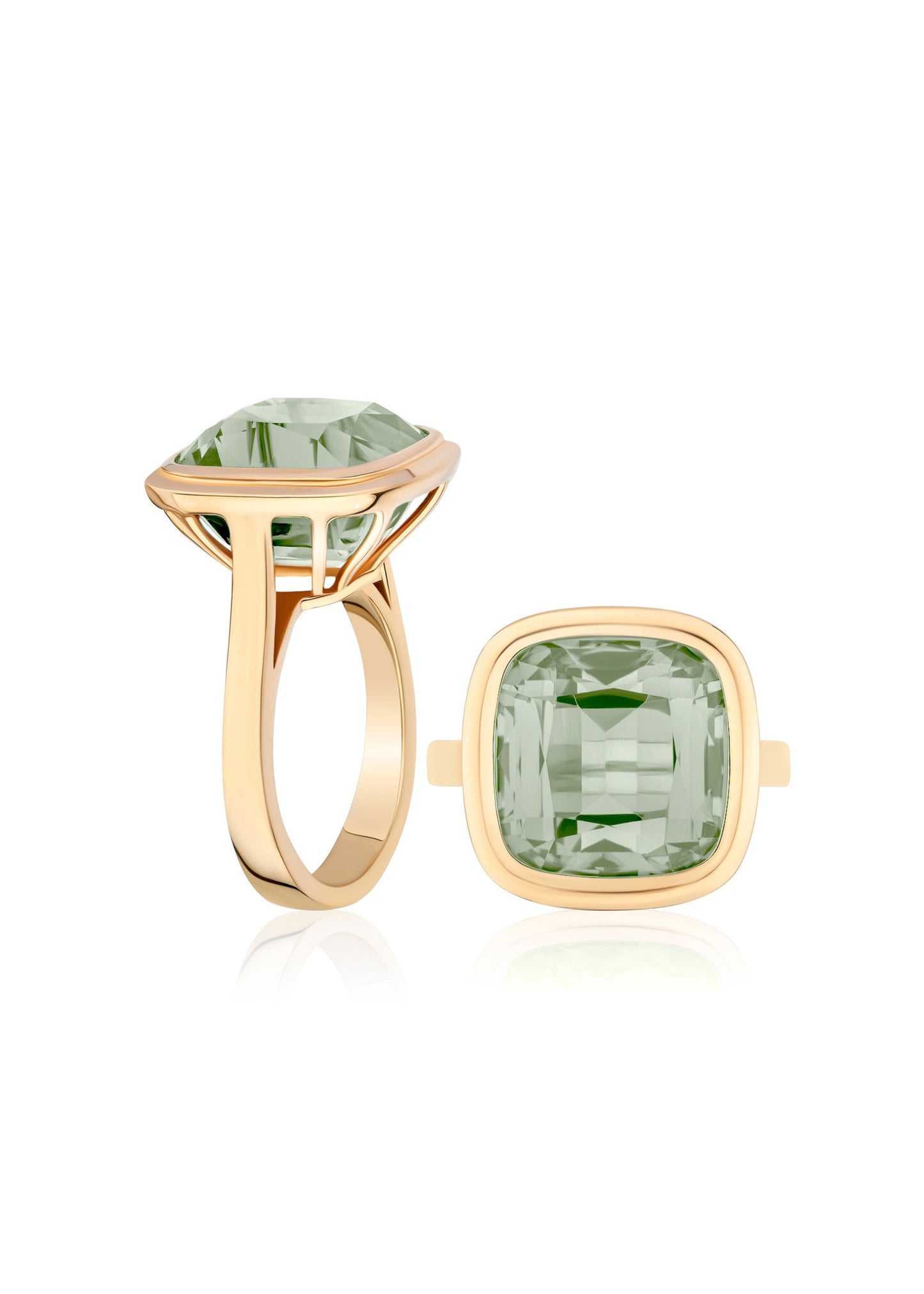 Yellow gold-Prasiolite