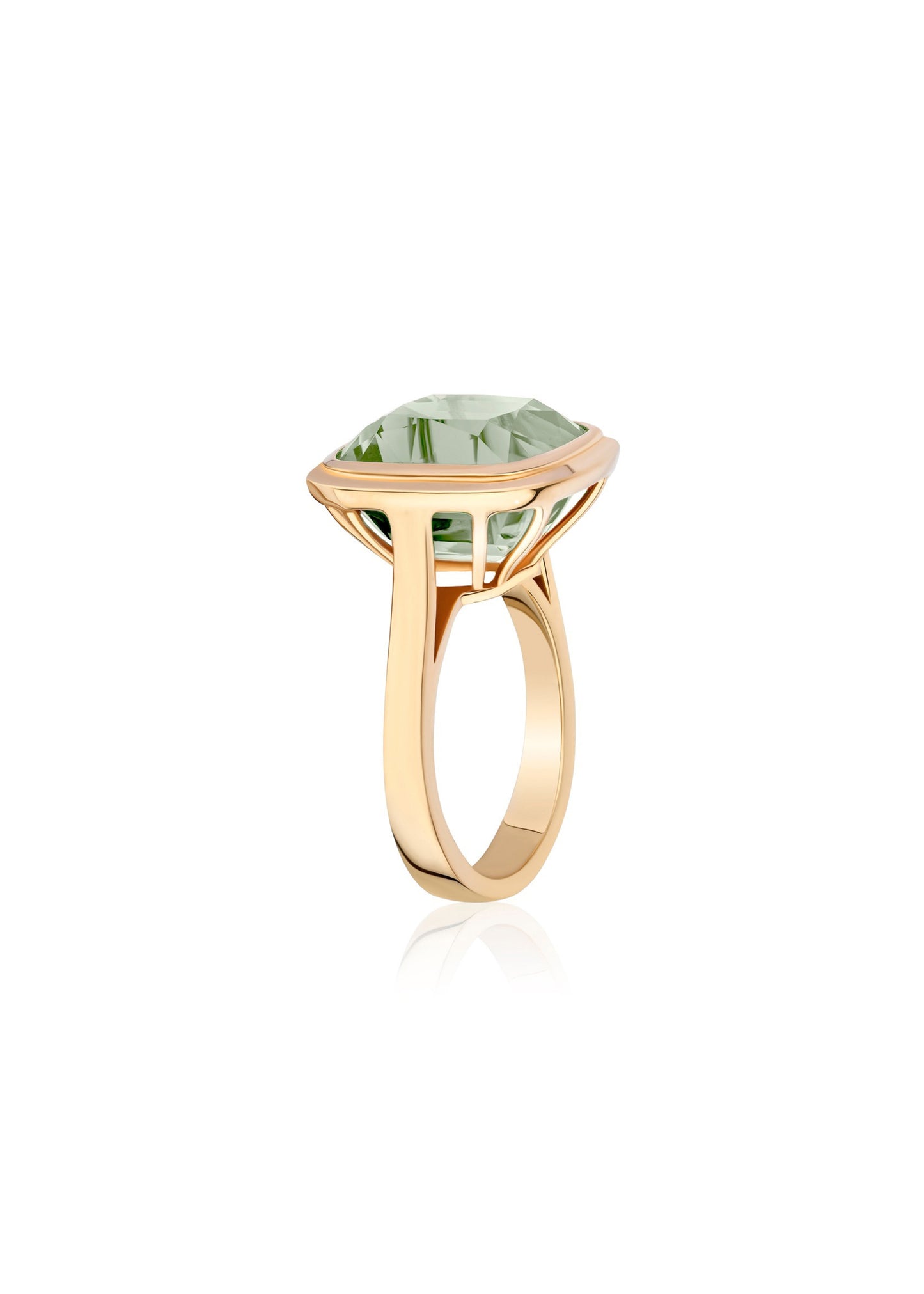 Yellow gold-Prasiolite
