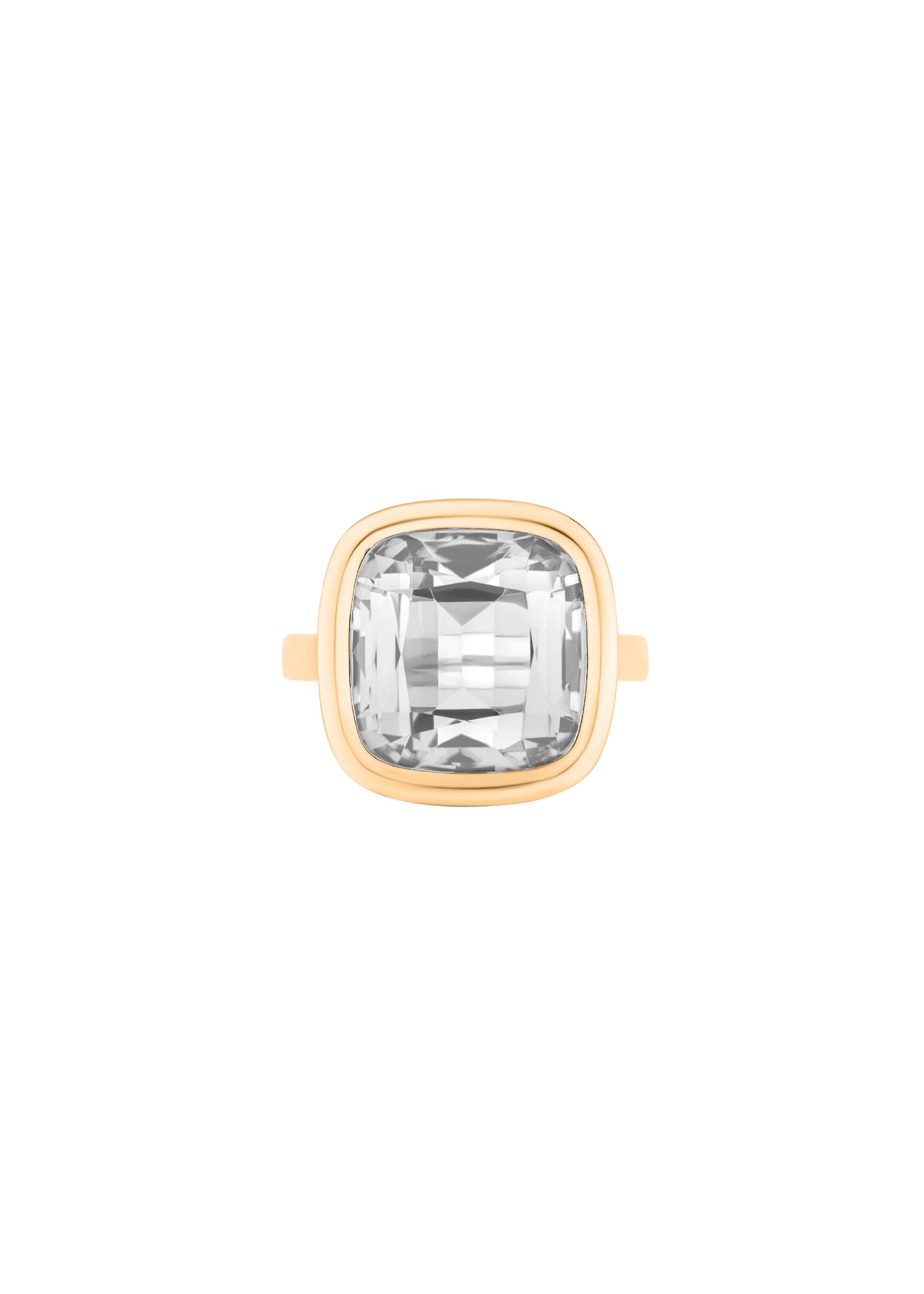 Yellow gold-Rock Crystal