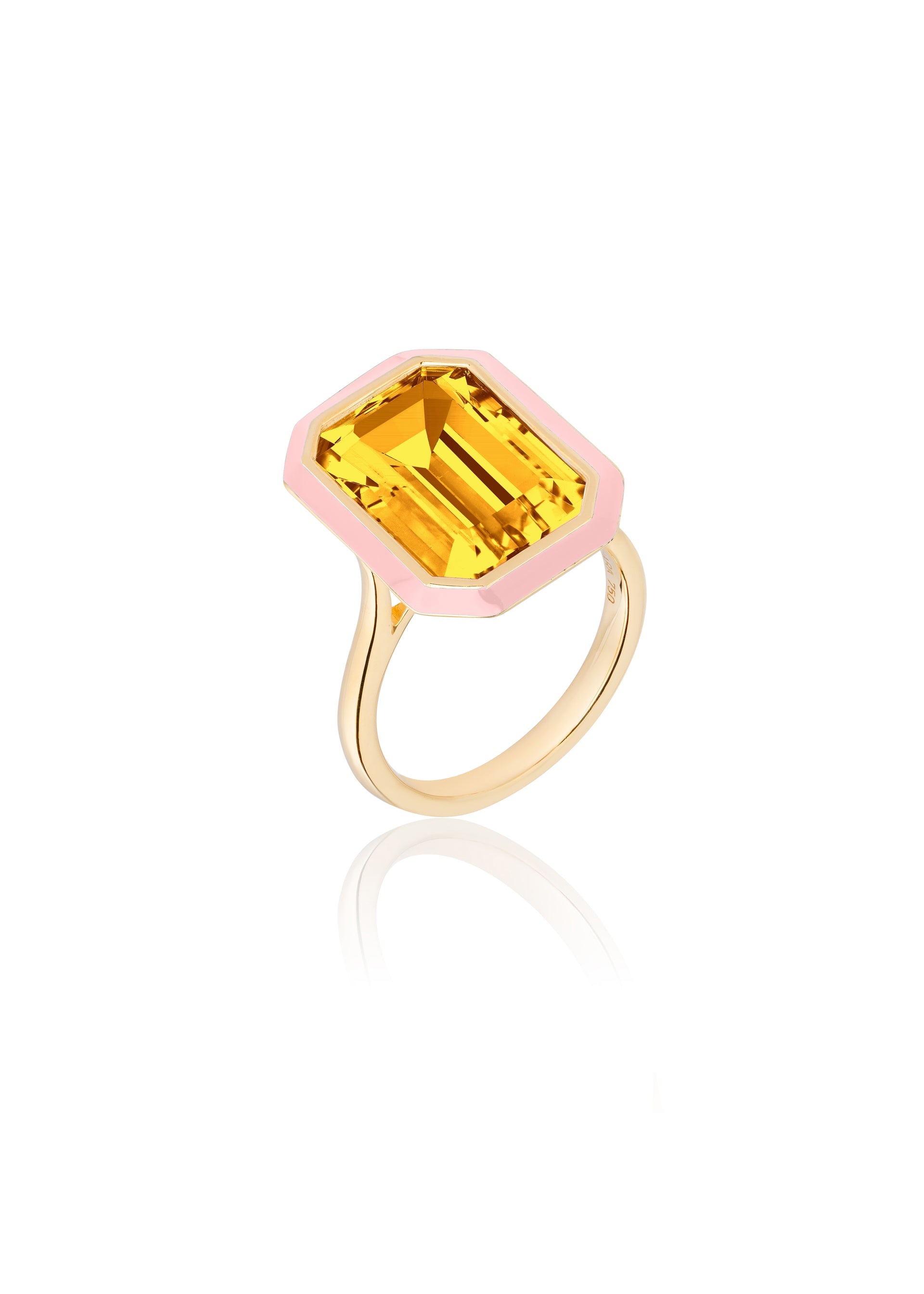 Citrine with Pink