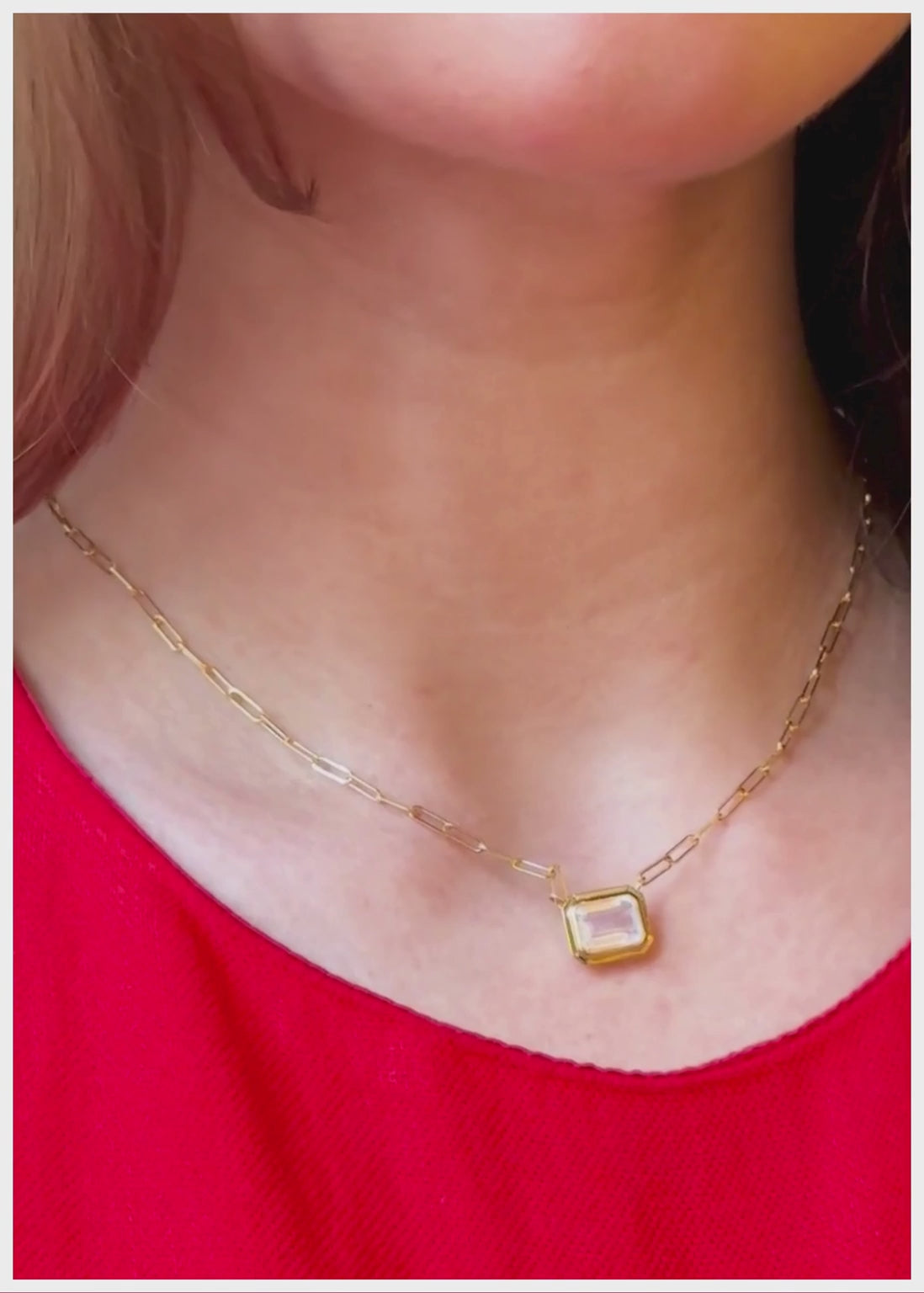 Yellow gold-Moon Quartz