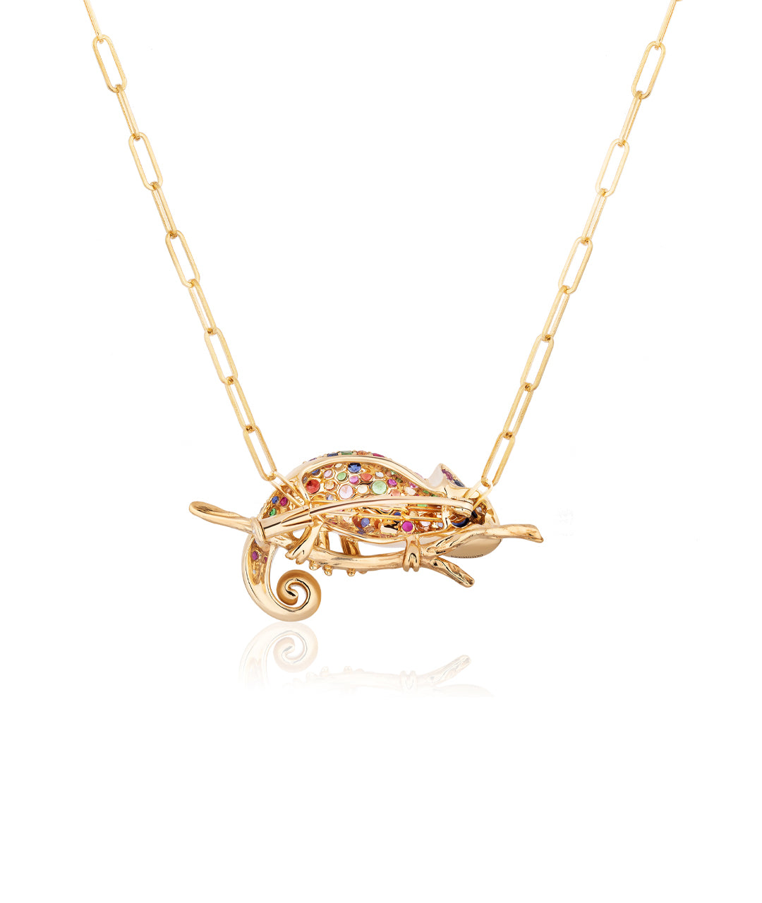 Chameleon Pendant-Brooch