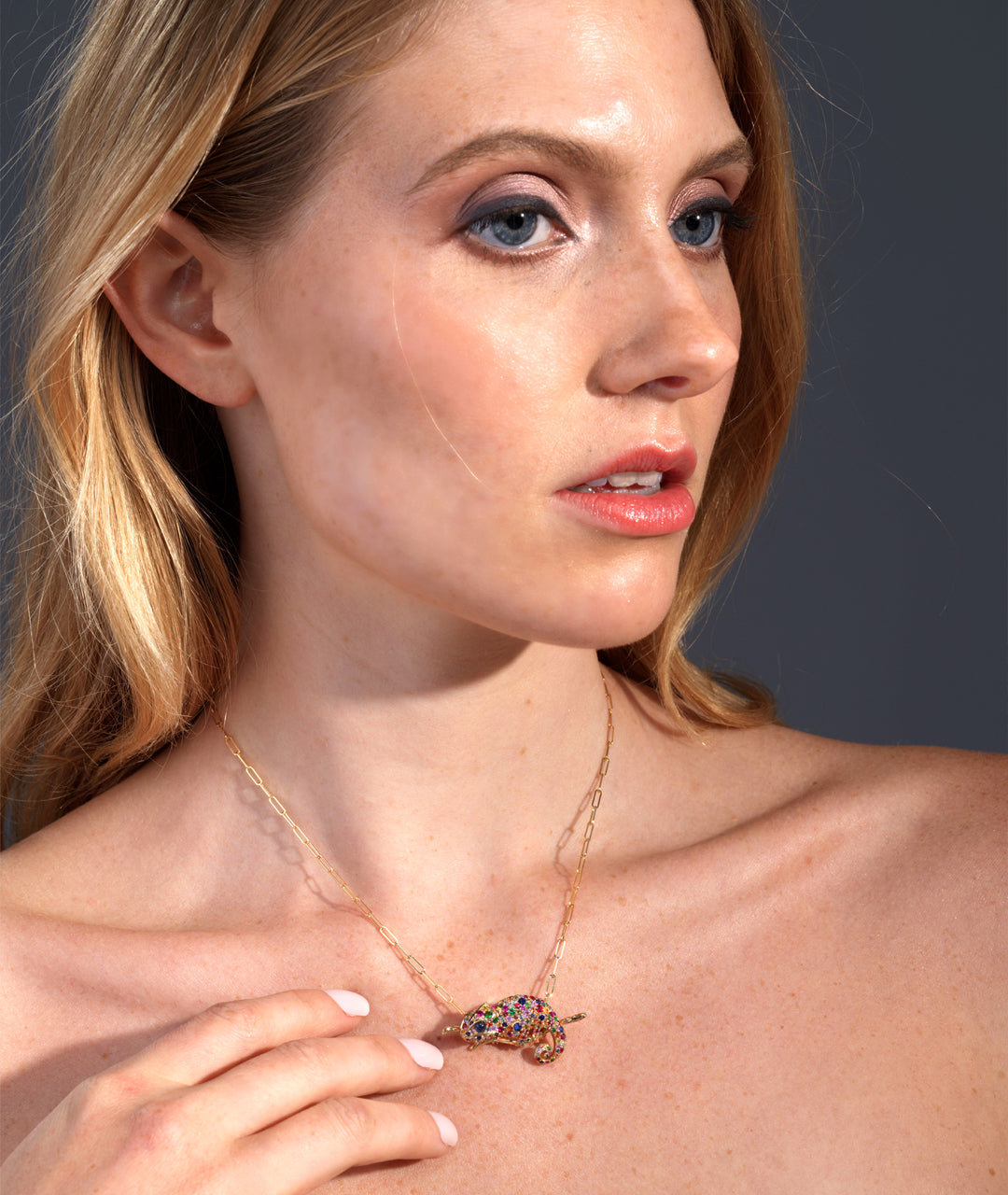 Chameleon Pendant-Brooch