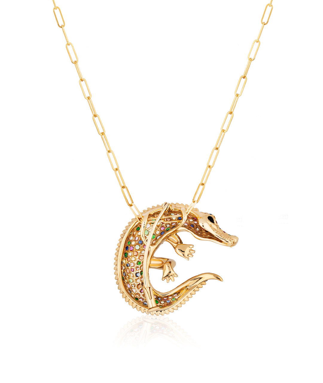 Crocodile Pendant-Brooch