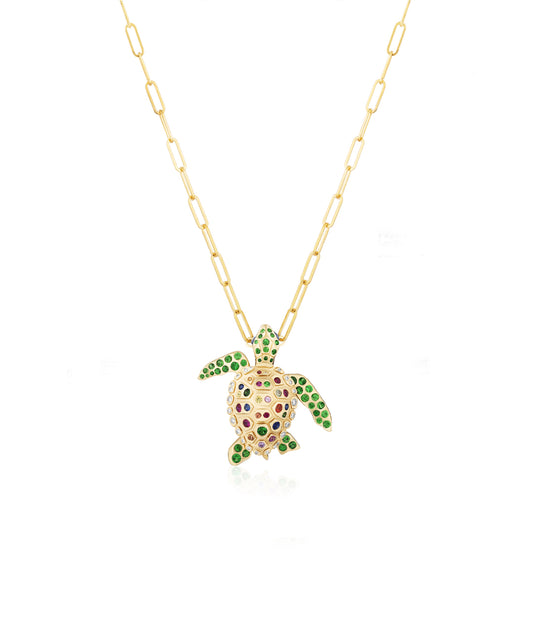 Turtle Pendant-Brooch