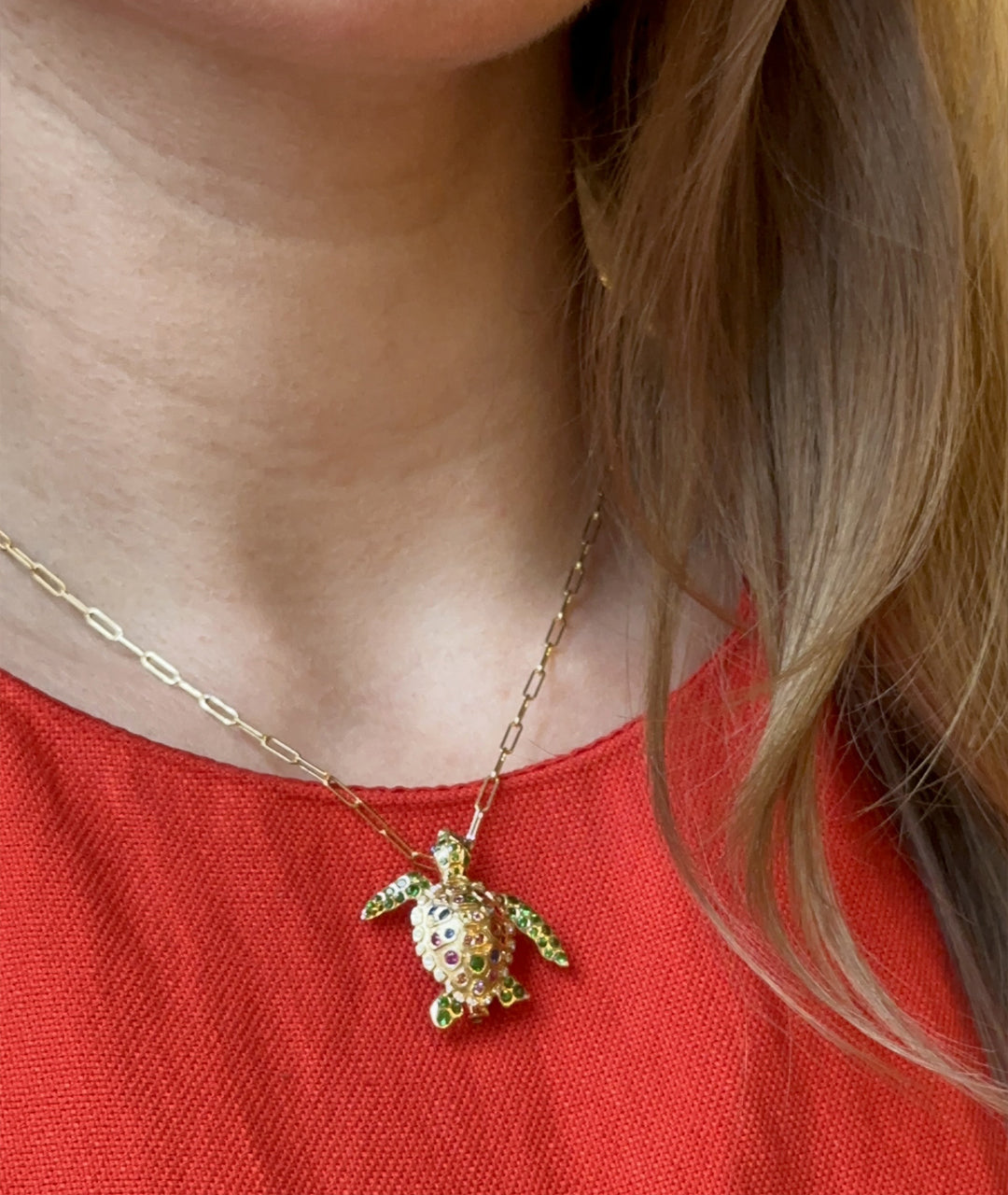 Turtle Pendant-Brooch