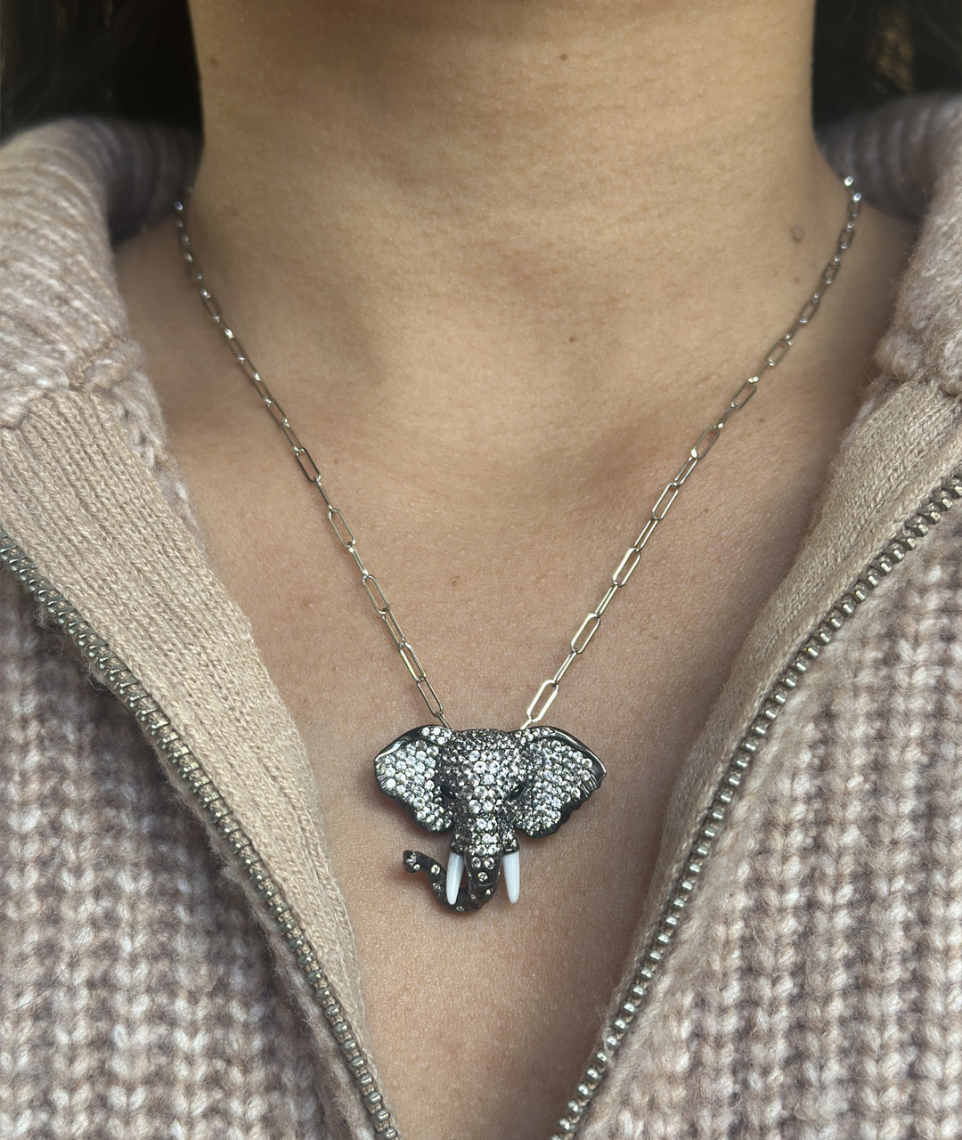 Elephant Pendant-Brooch