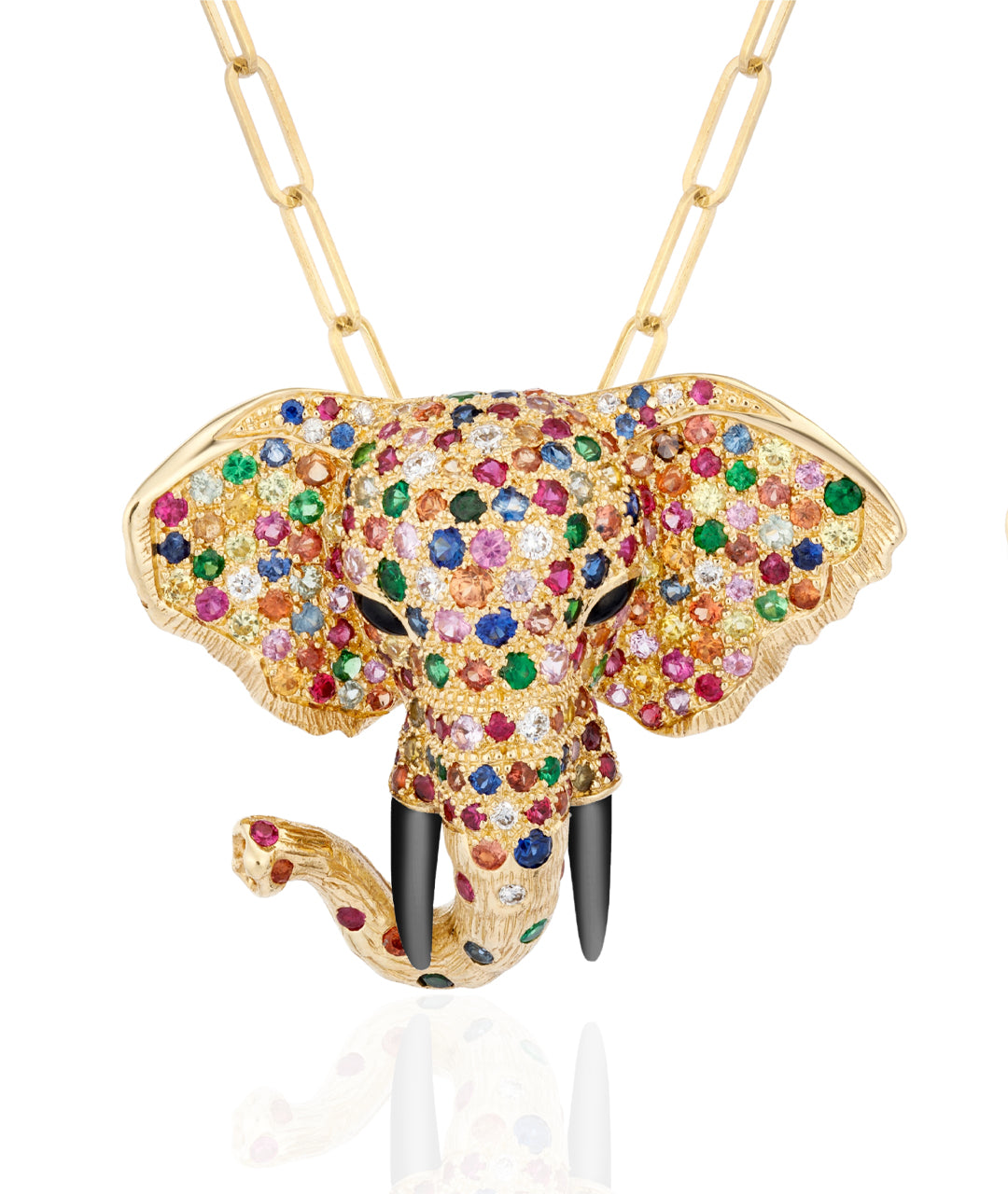 Yellow gold-Multi Sapphire