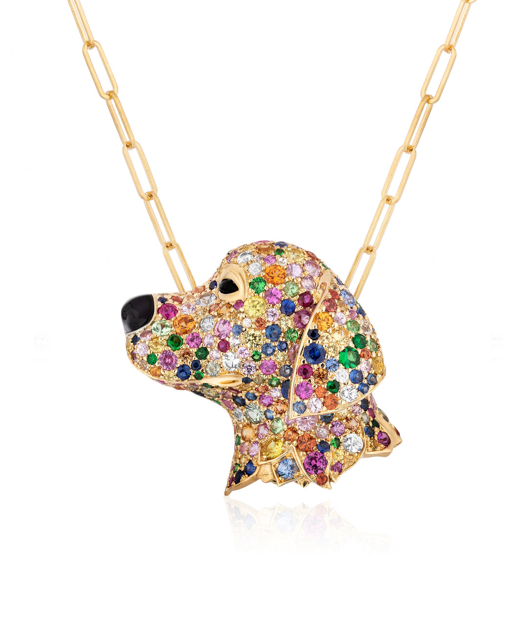 Yellow gold-Multi Sapphire