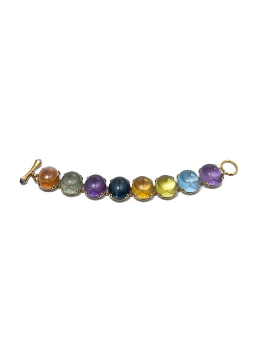 Multi-Stone Cabochon Bracelet