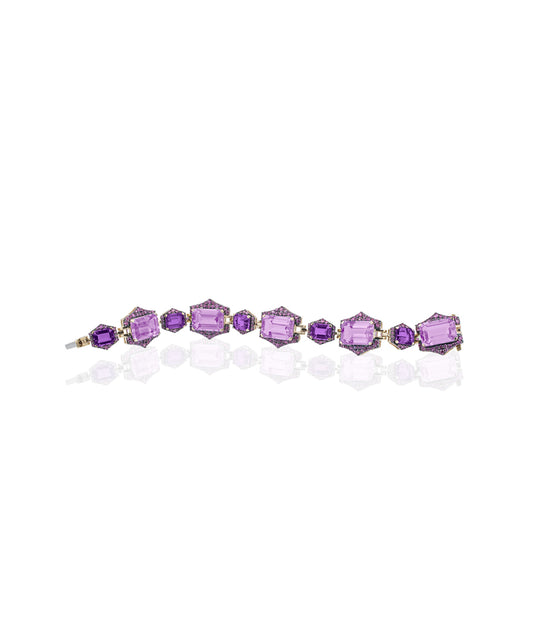 Amethyst with Lavender Amethyst & Pink Sapphire