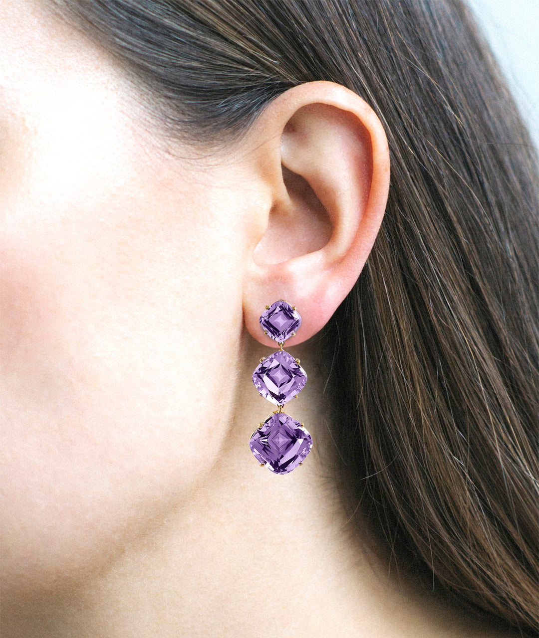 Yellow gold-Amethyst