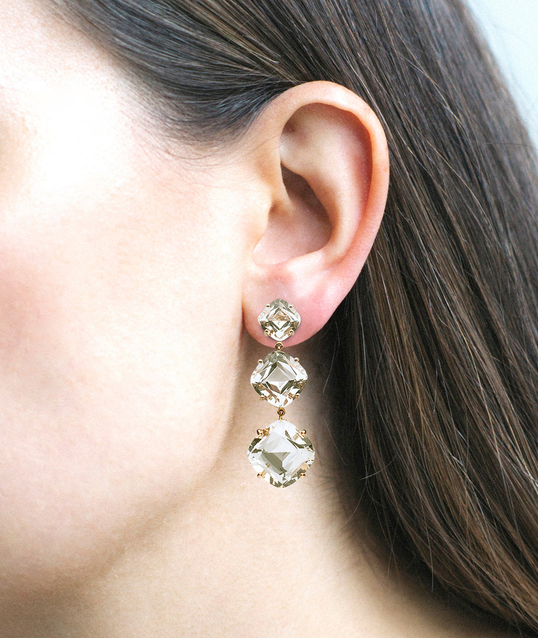 Yellow gold-Rock Crystal