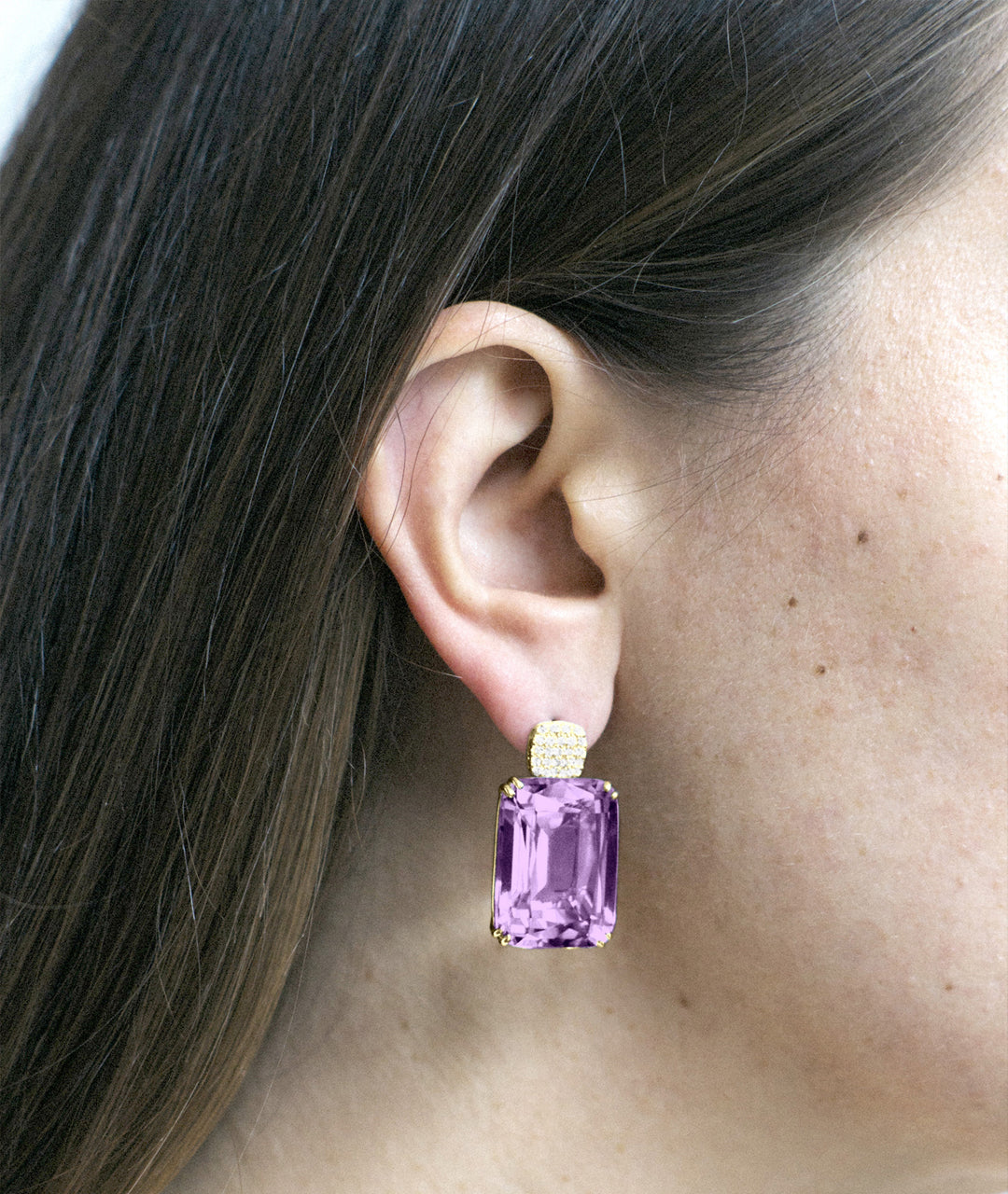 Yellow gold-Amethyst