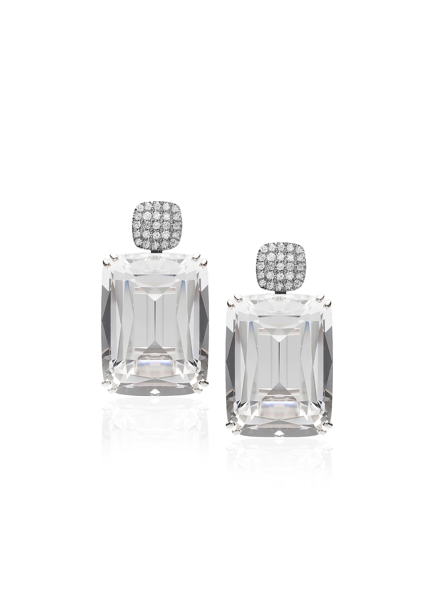 Pavé Top Drop Earrings Metal Sample