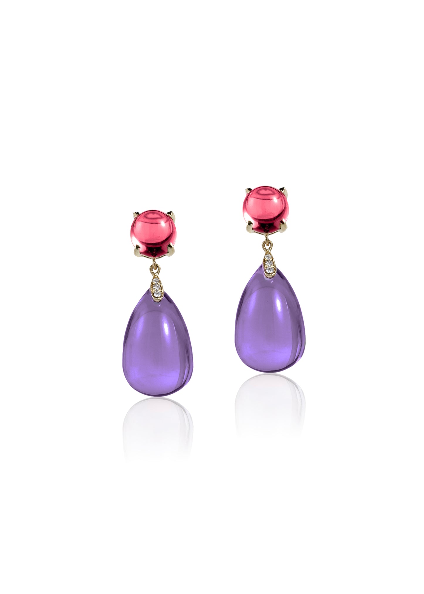 Amethyst with Garnet