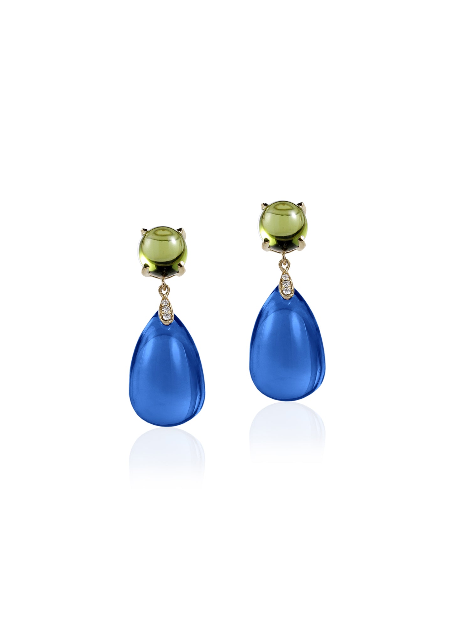 London Blue Topaz with Peridot