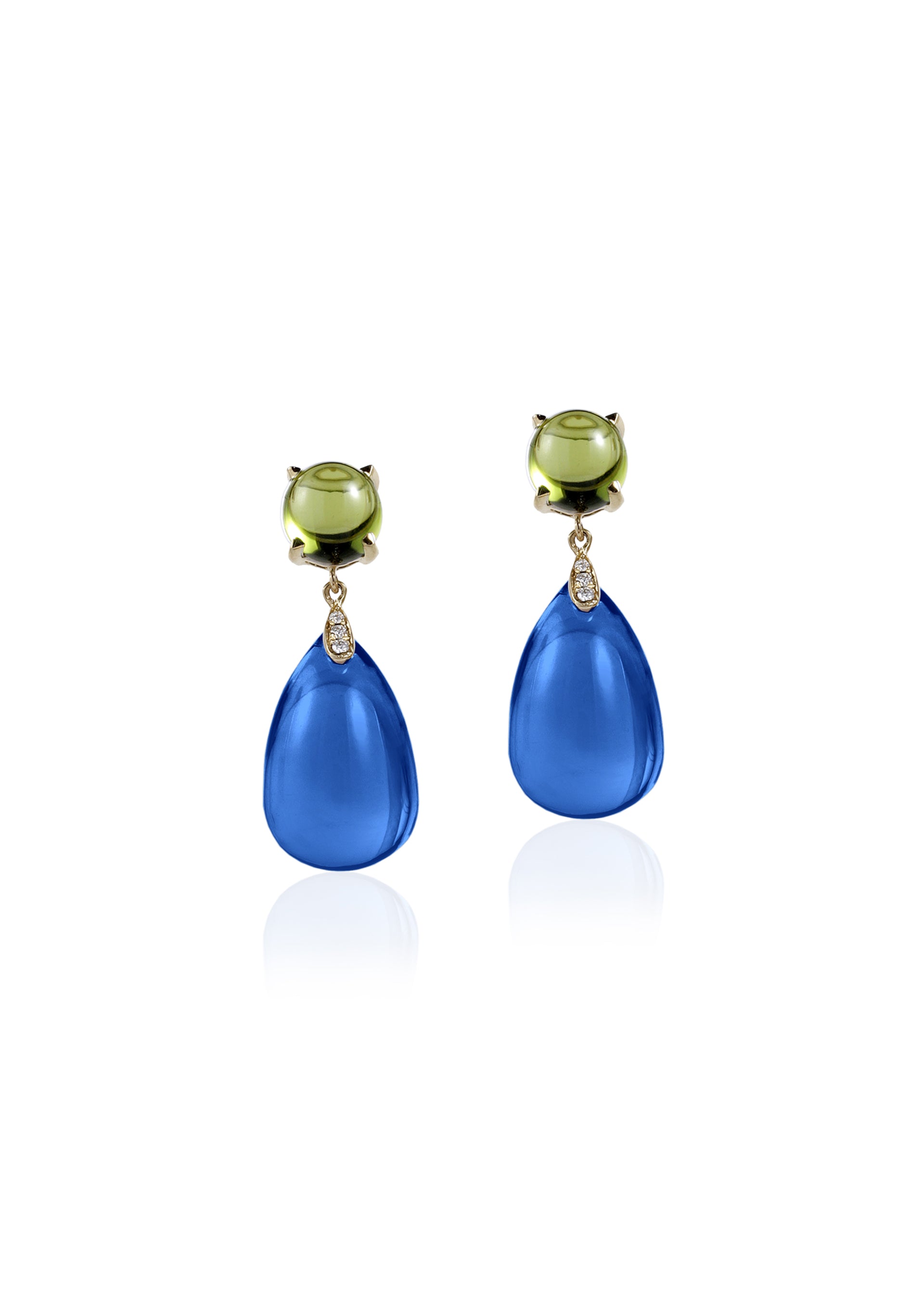London Blue Topaz with Peridot