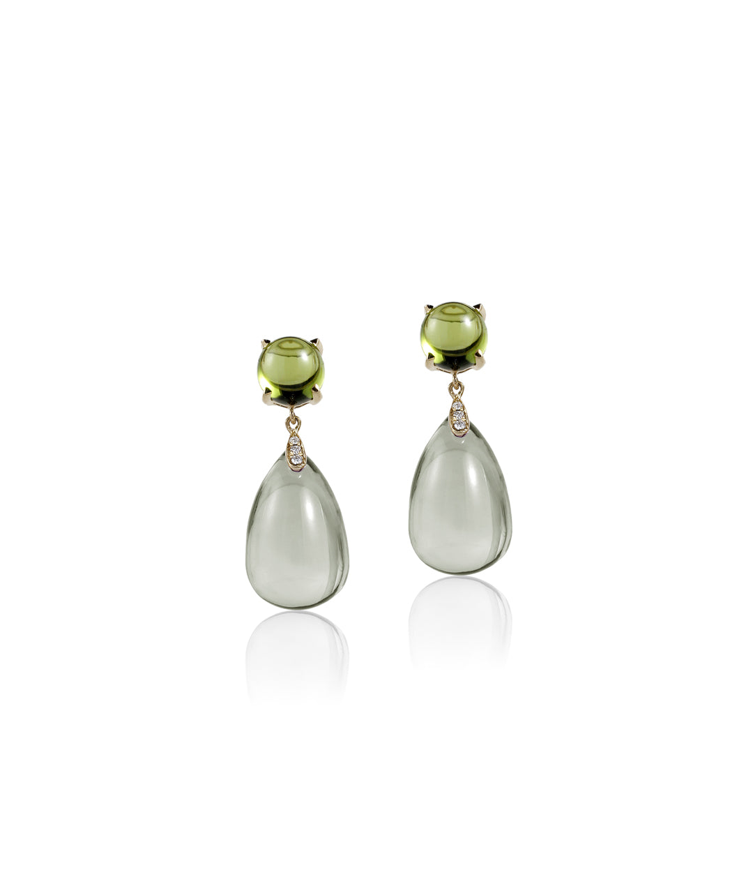 Prasiolite with Peridot