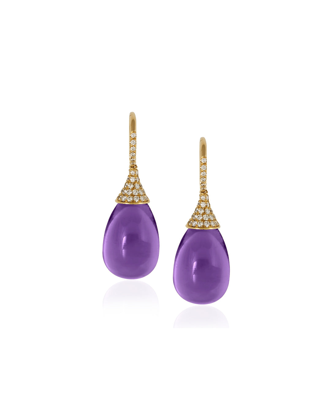 Yellow gold-Amethyst