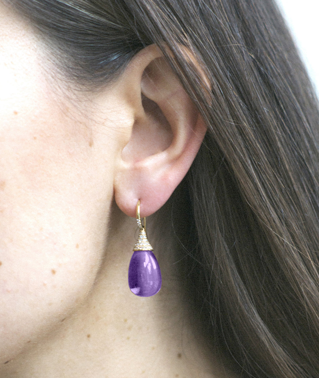 Yellow gold-Amethyst