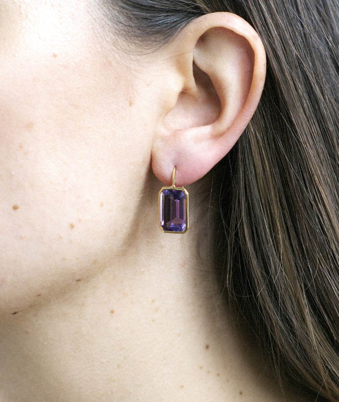 Yellow gold-Amethyst