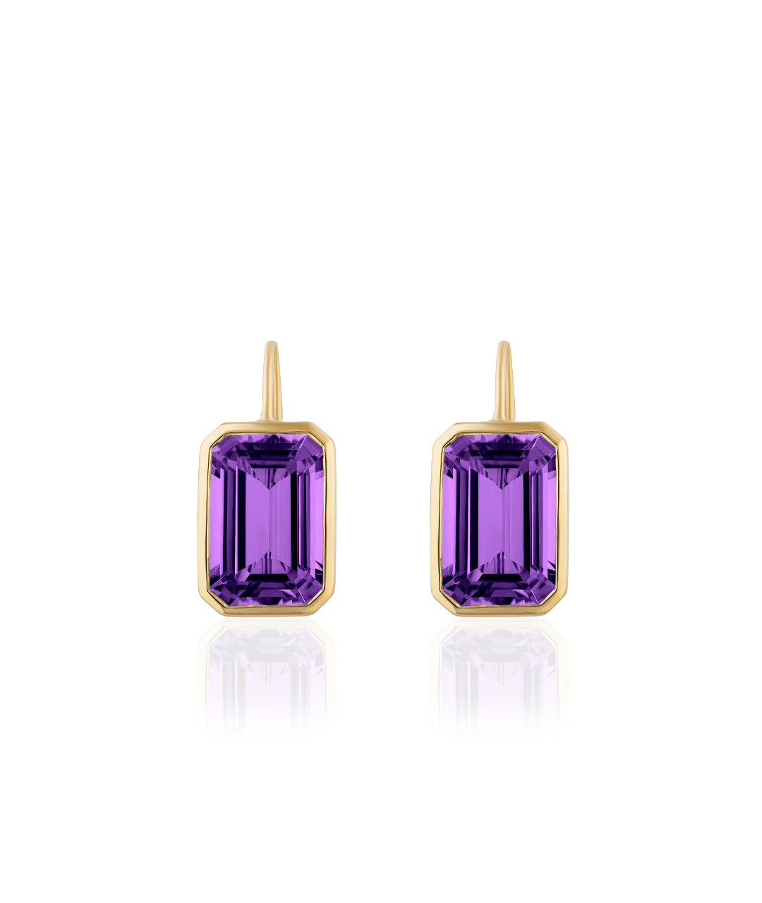 Yellow gold-Amethyst