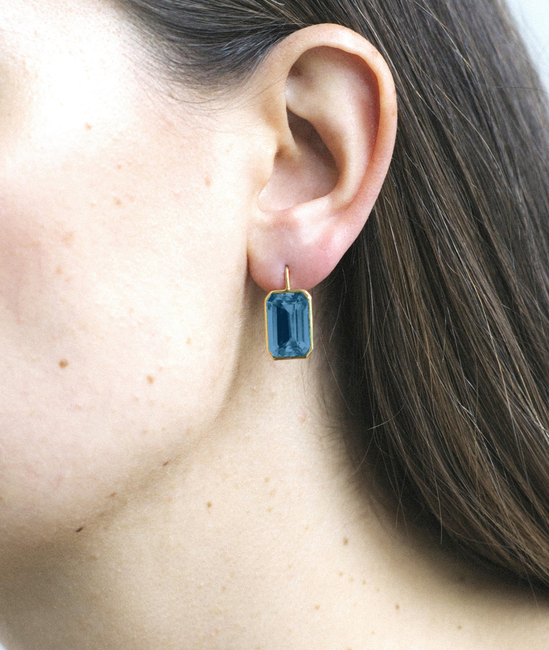 Yellow gold-London Blue Topaz