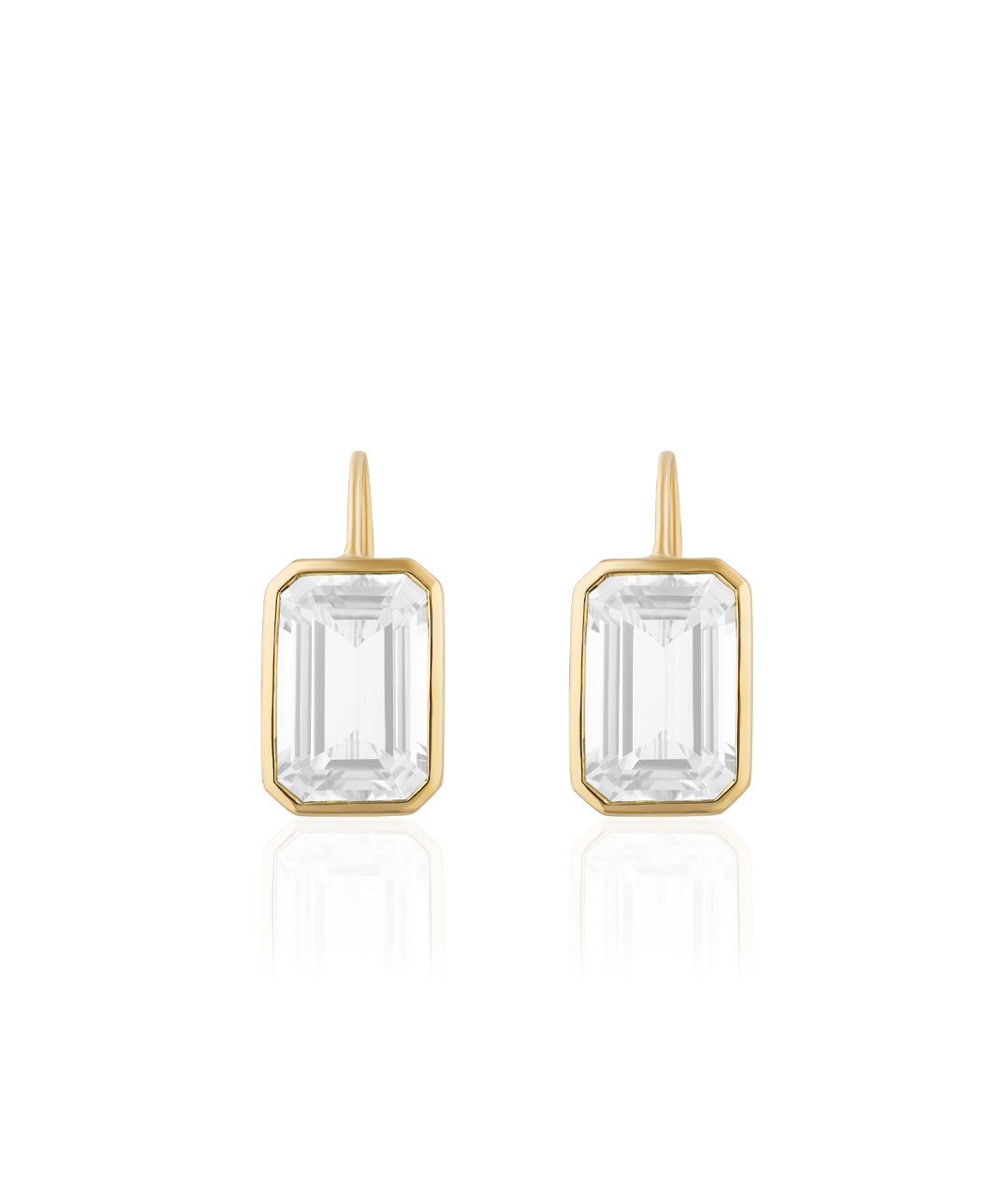 Yellow gold-Moon Quartz