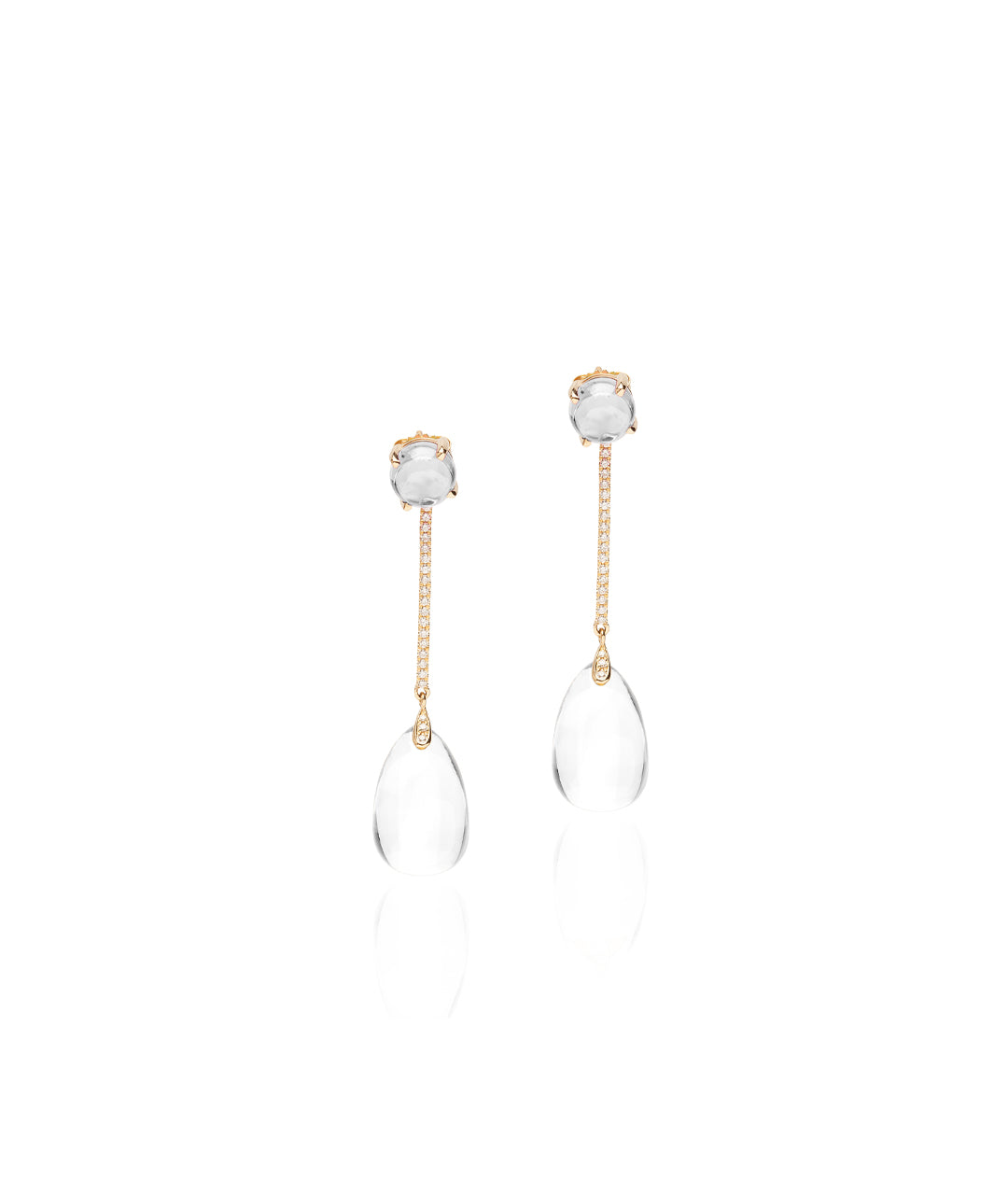 Yellow gold-Moon Quartz